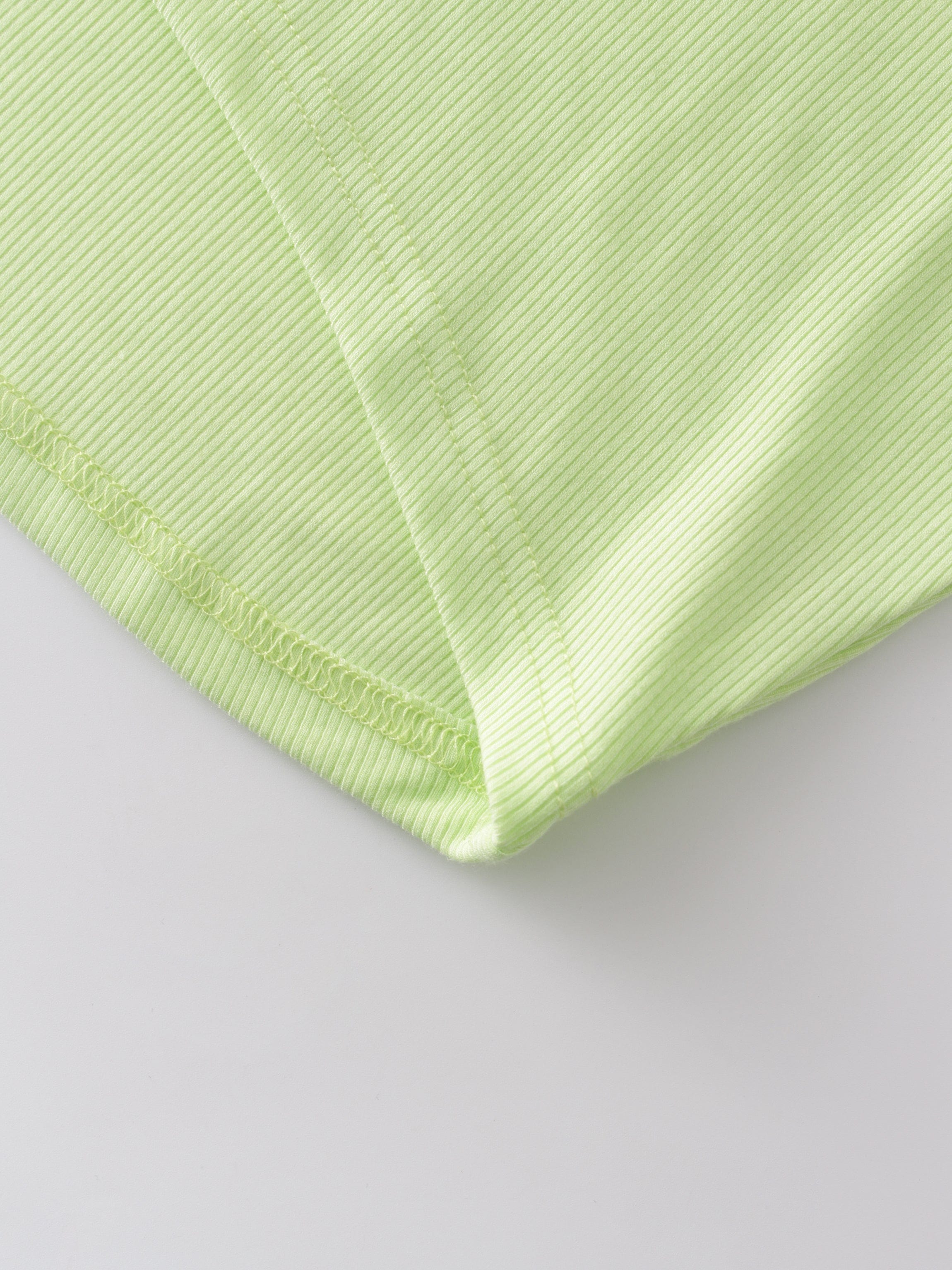 Crew Ribbed Dolman-Neon Green