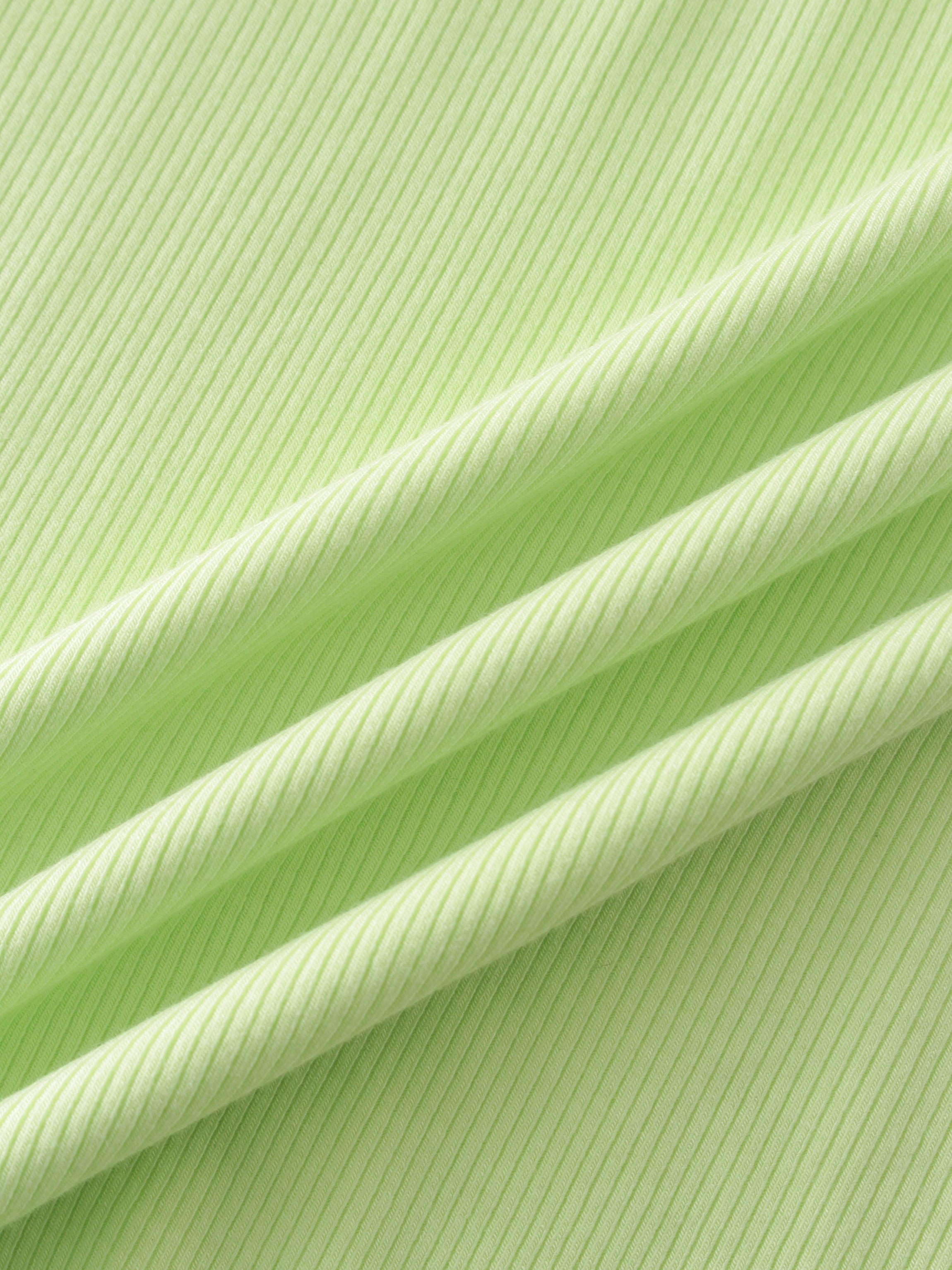 Crew Ribbed Dolman-Neon Green