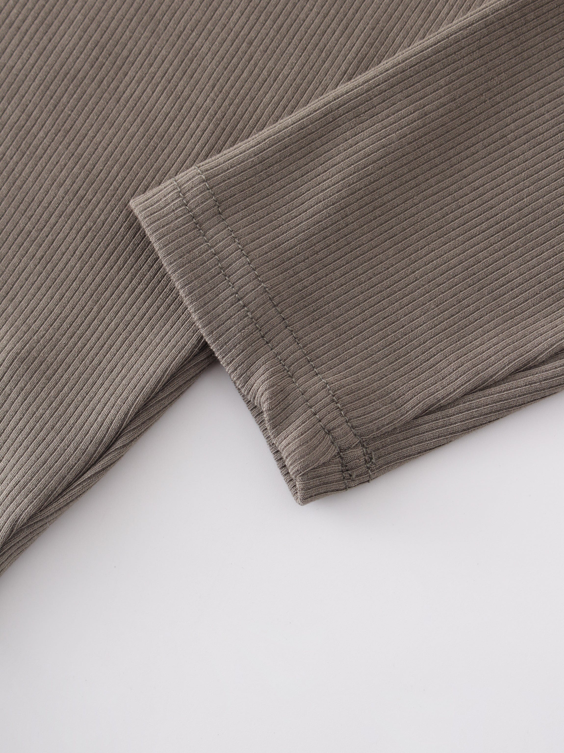 Crew Ribbed Dolman-Olive