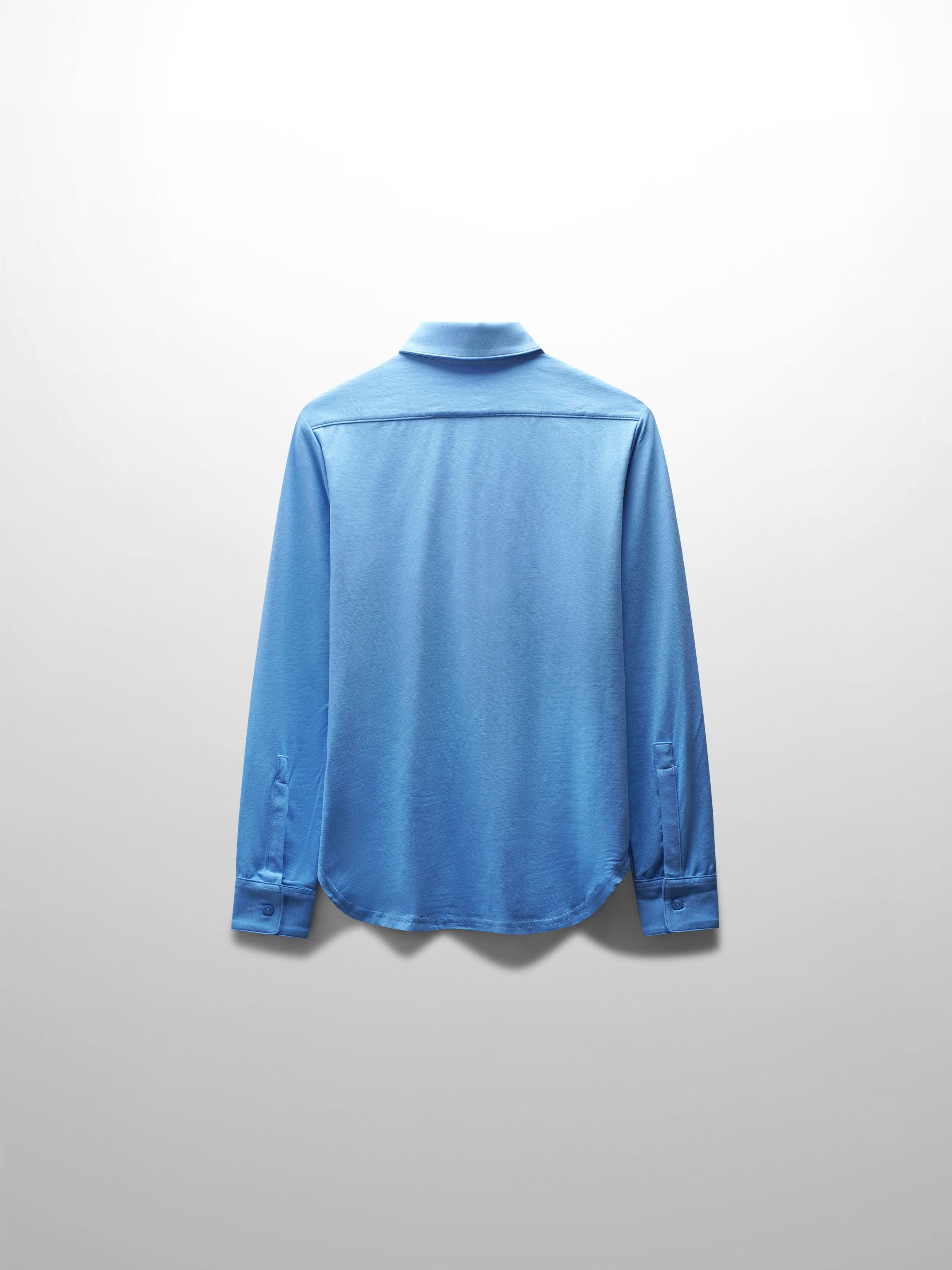 Button Down T-Shirt Blouse-Sky Blue
