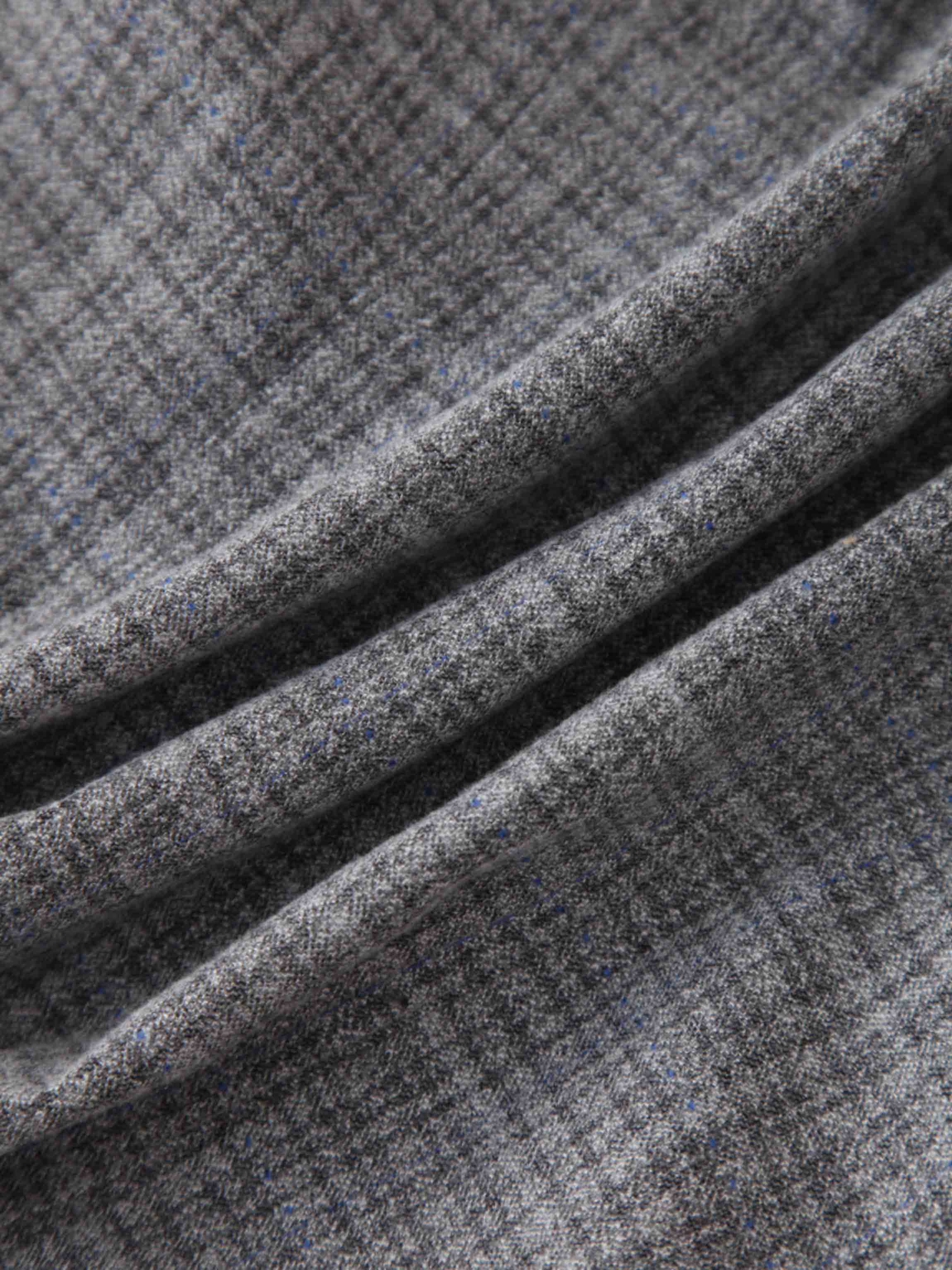 Fitted Blazer-Grey Plaid