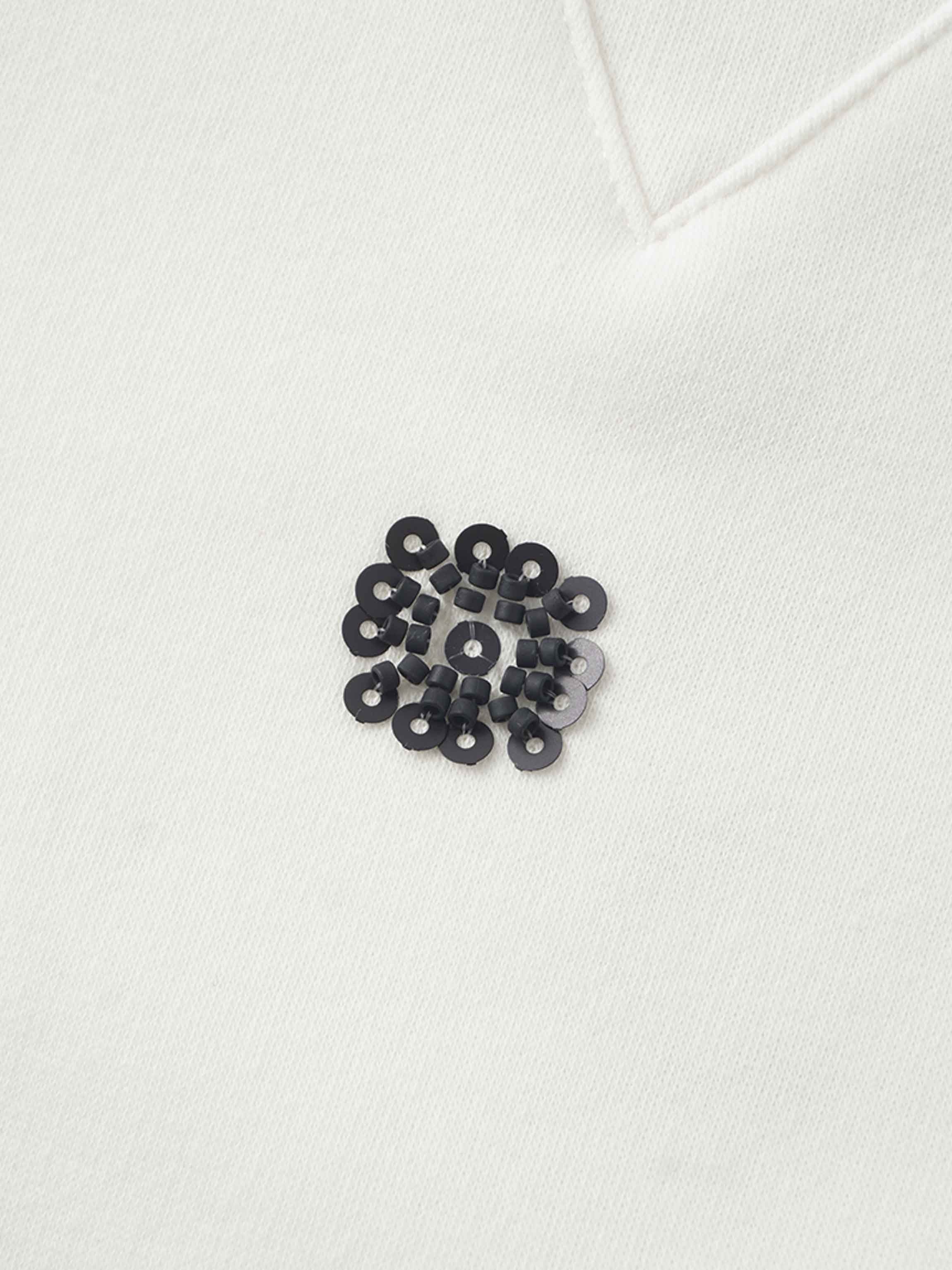 Embellished Sweatshirt-White/Black