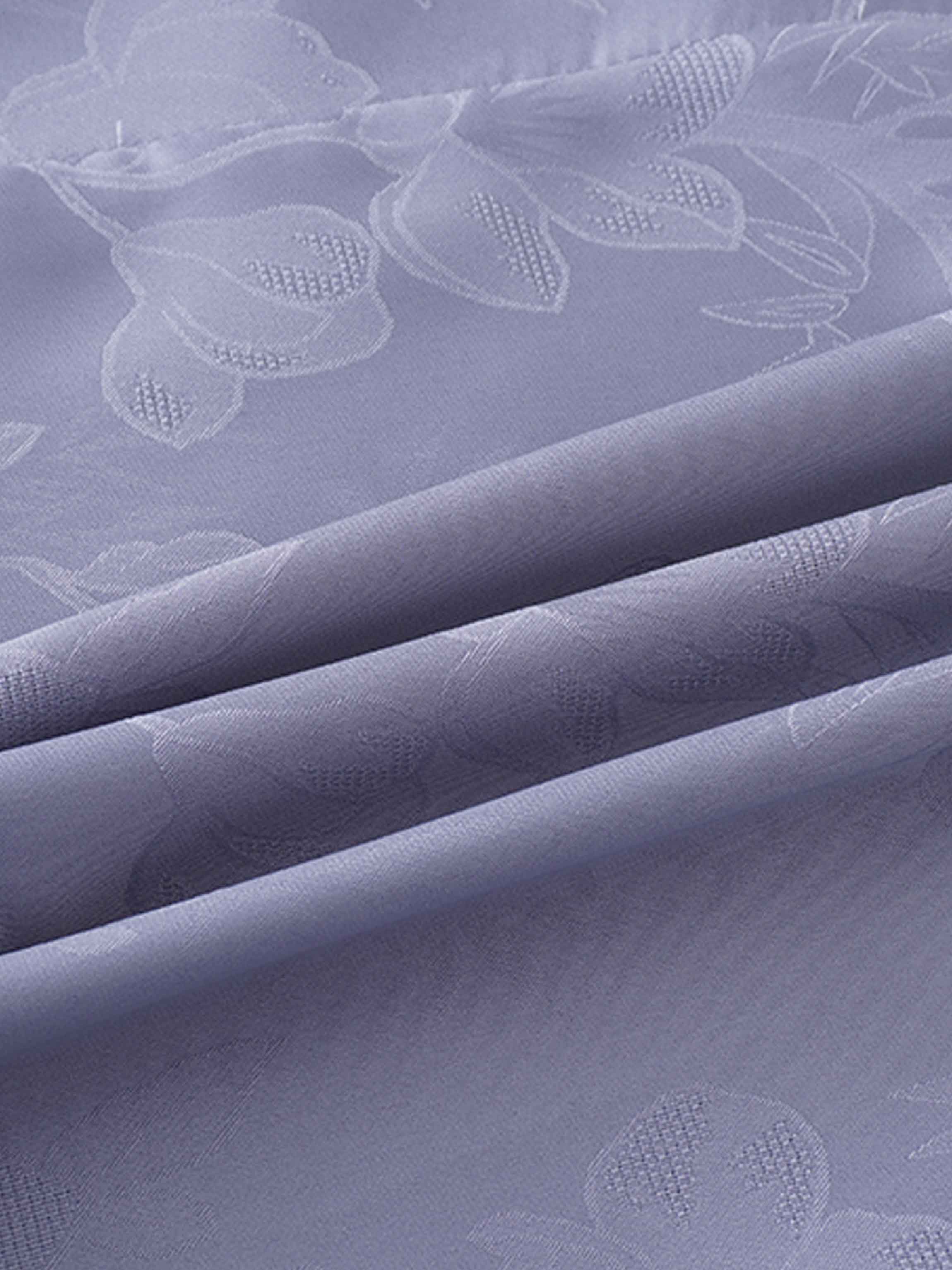 A Line Shirtdress-Slate Blue Floral