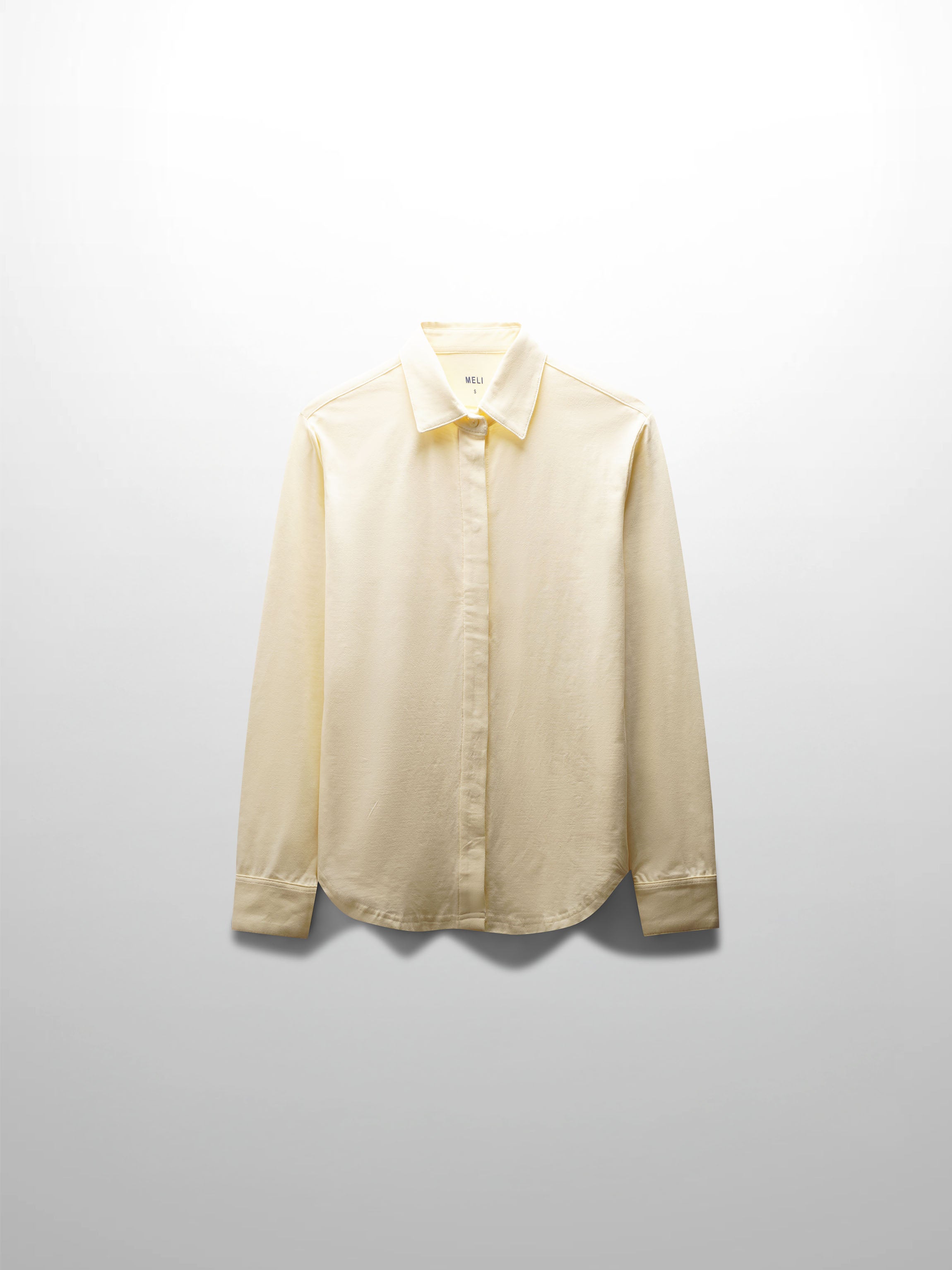 Button Down T-Shirt Blouse-Yellow