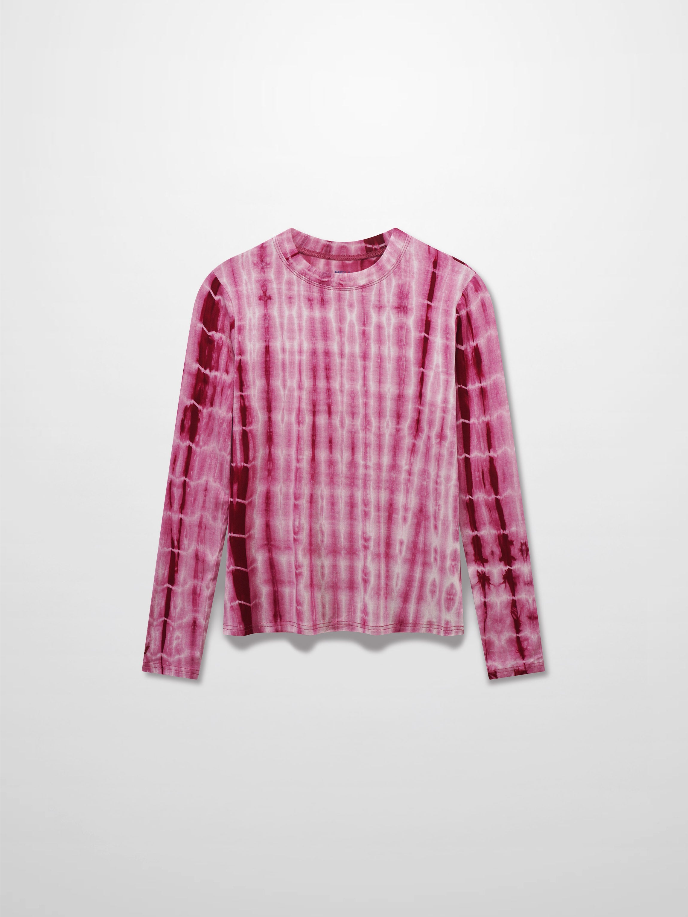 Tie Dye Crew Neck T-Shirt-Pink