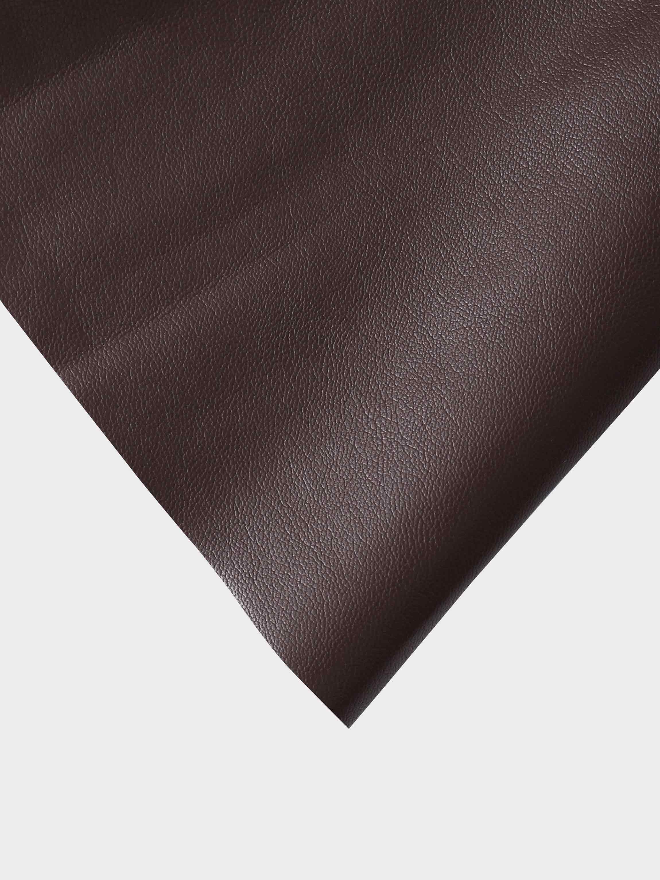 Flare Leather Skirt 25.5"-Brown