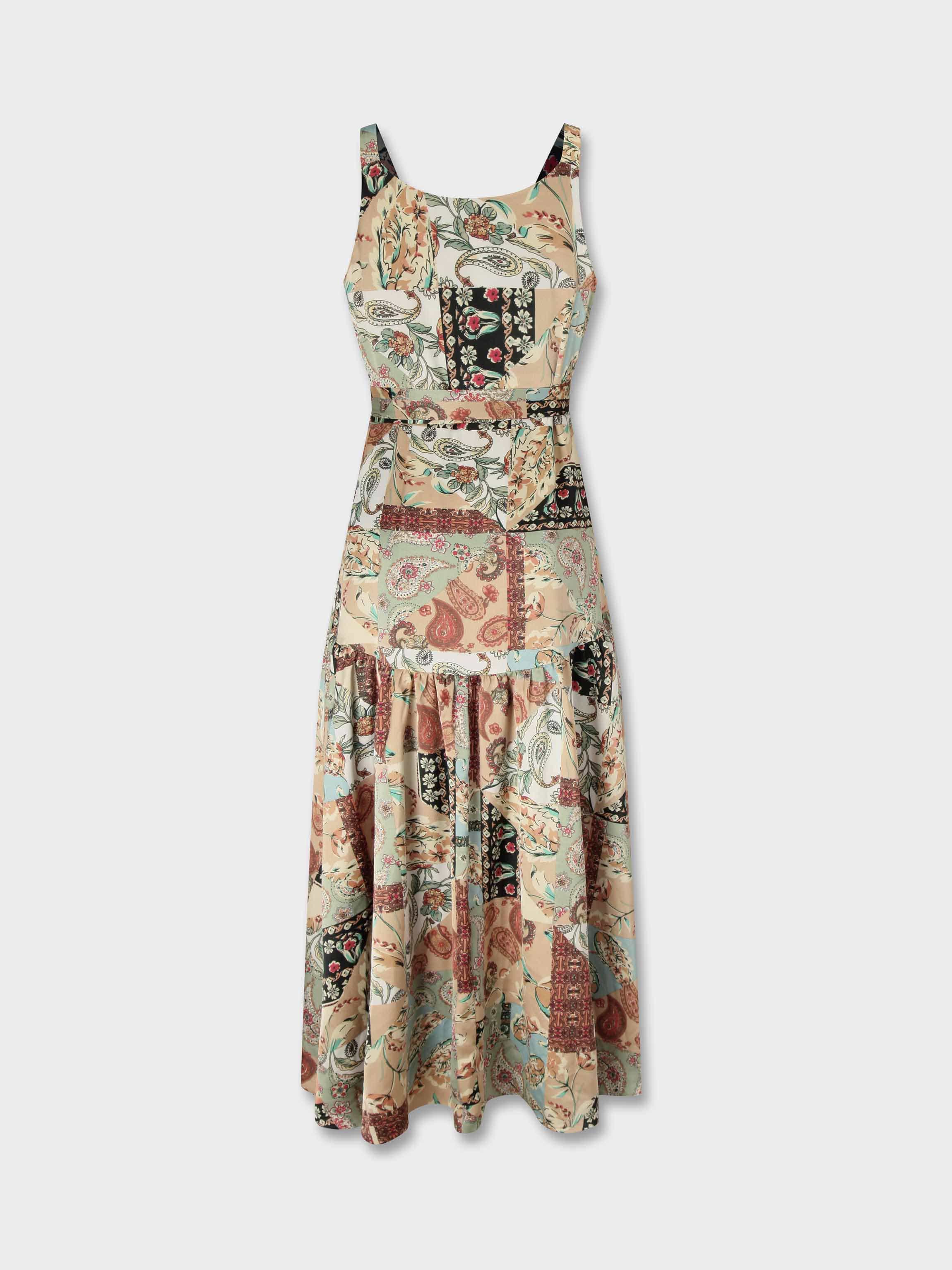 Tiered Wrap Jumper-Vintage Floral