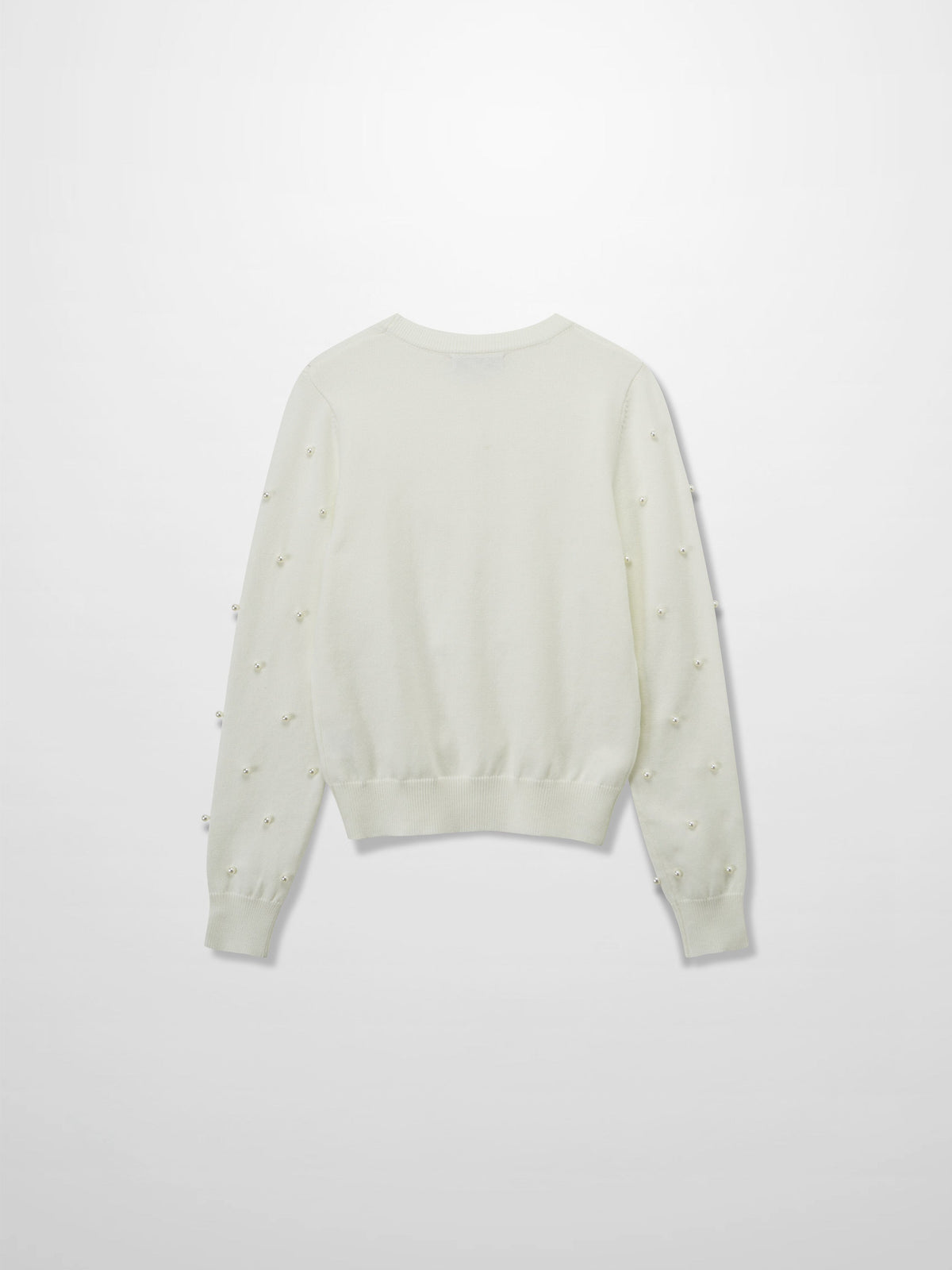 Pearl Embellished Sweater-Ivory