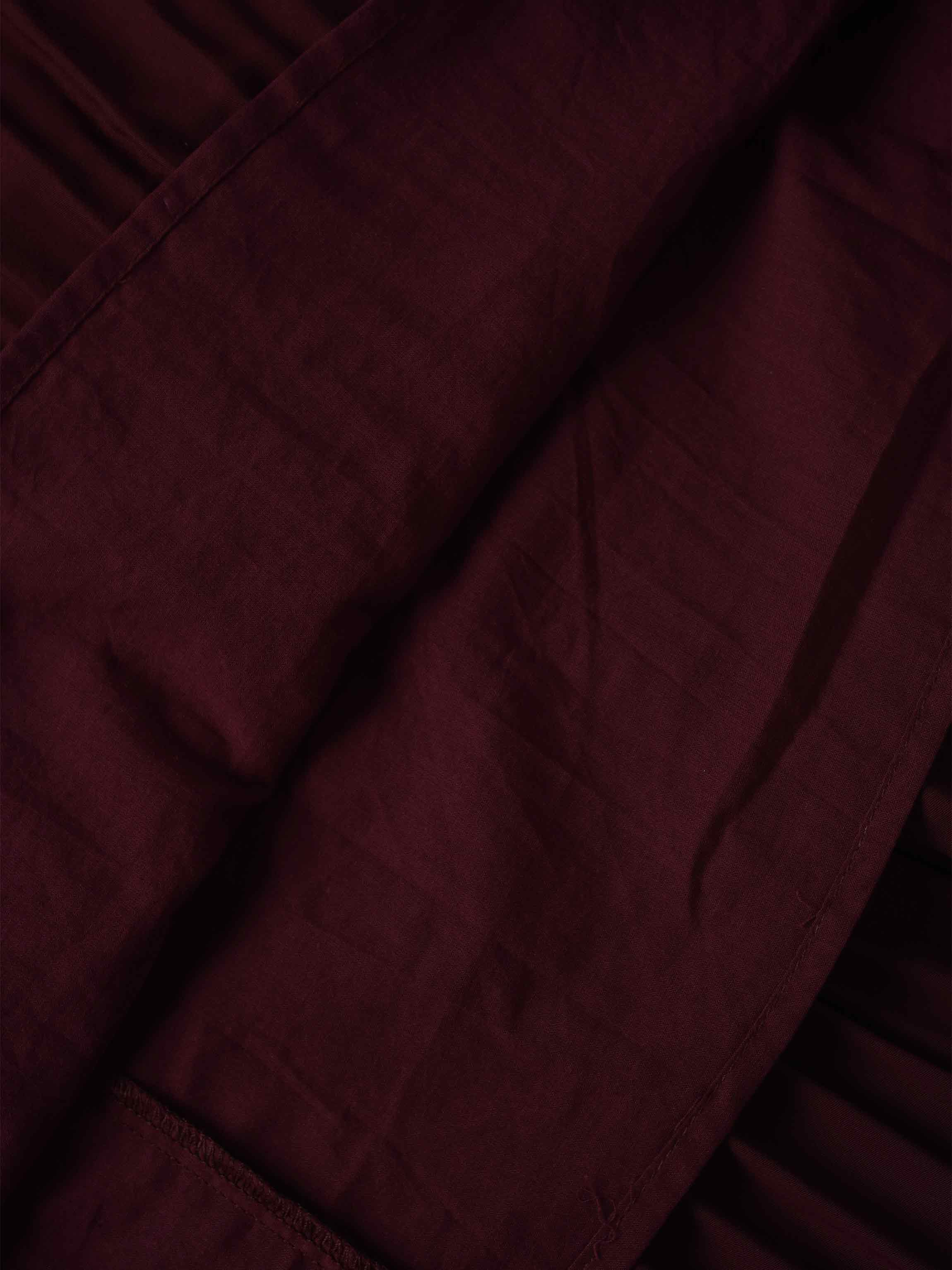Pleated Layer Skirt 37"-Burgundy