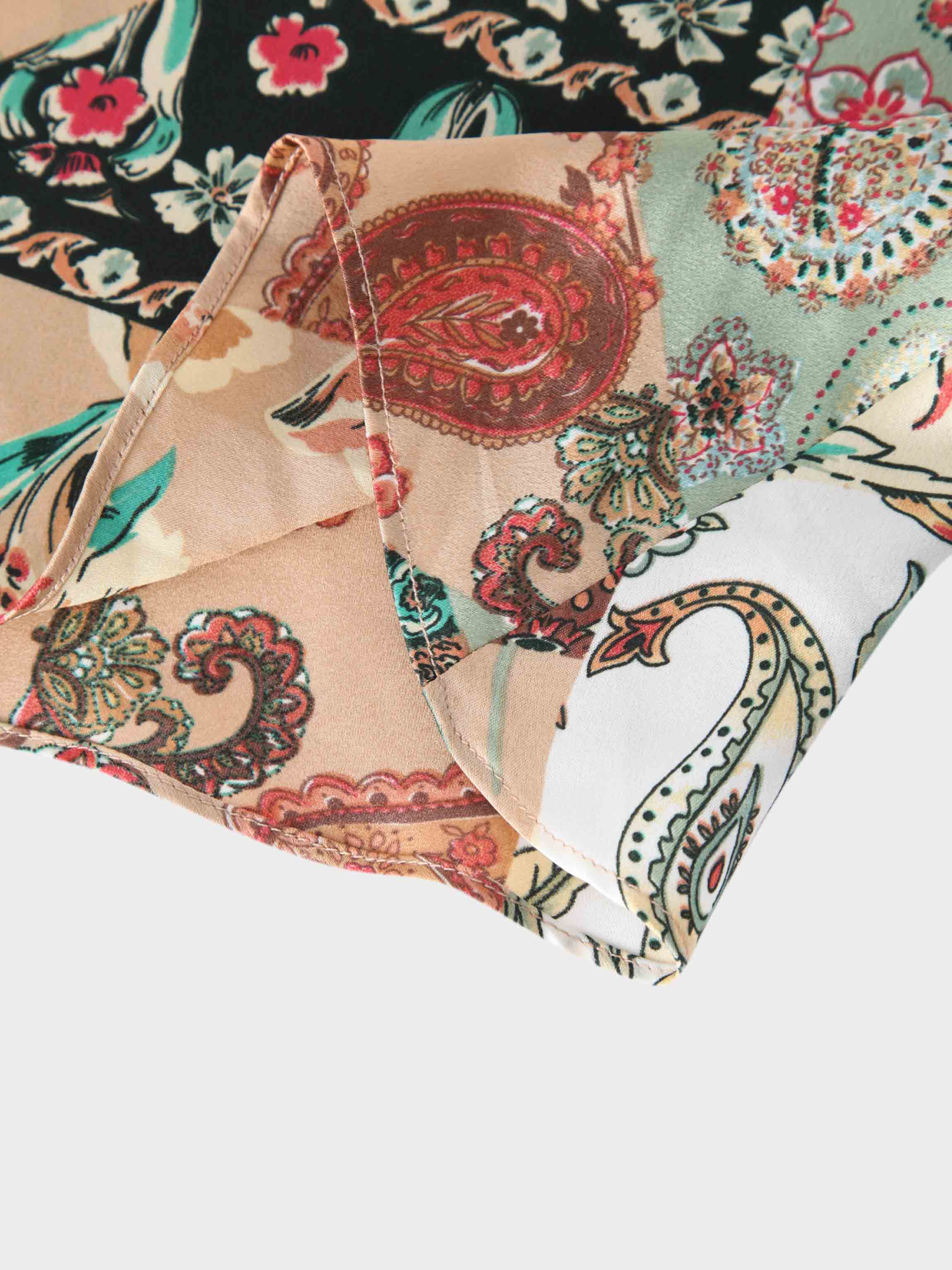 Tiered Wrap Jumper-Vintage Floral