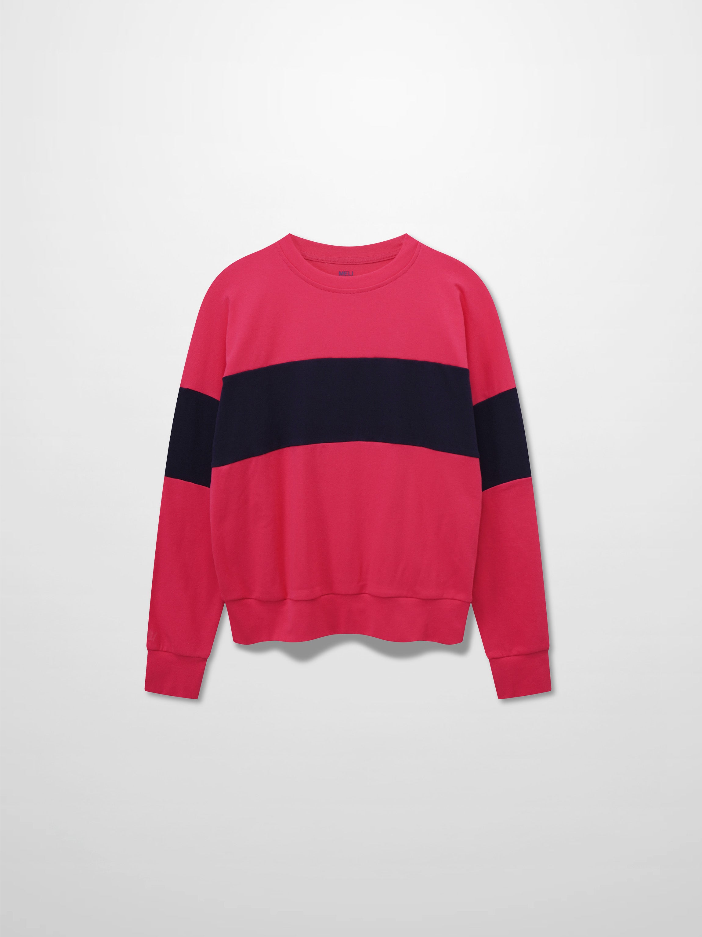 Wide Stripe Bomber-Pink/Blue