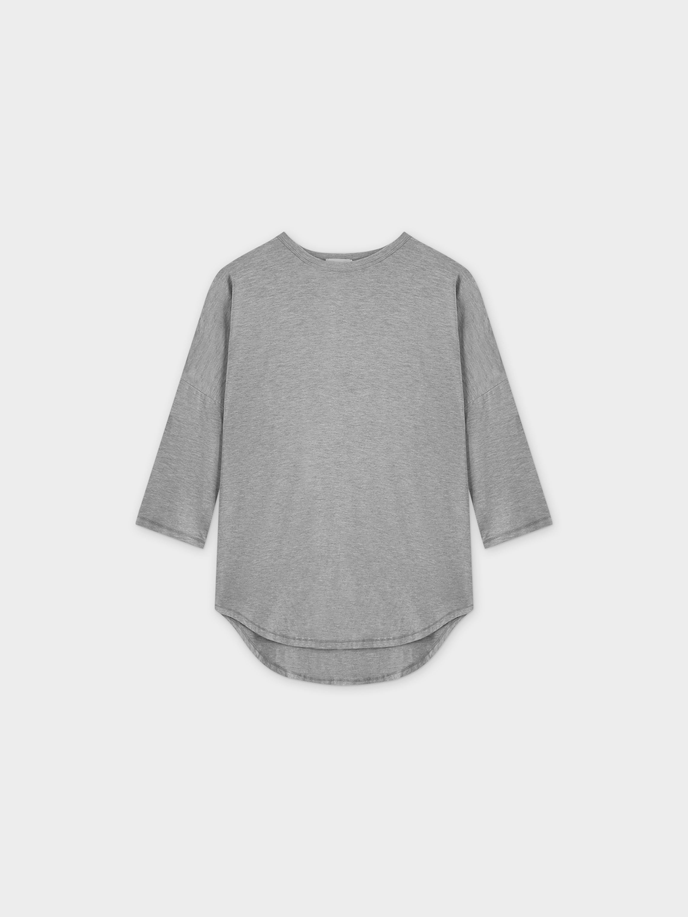 SWING TEE (3Q)-HEATHER GREY