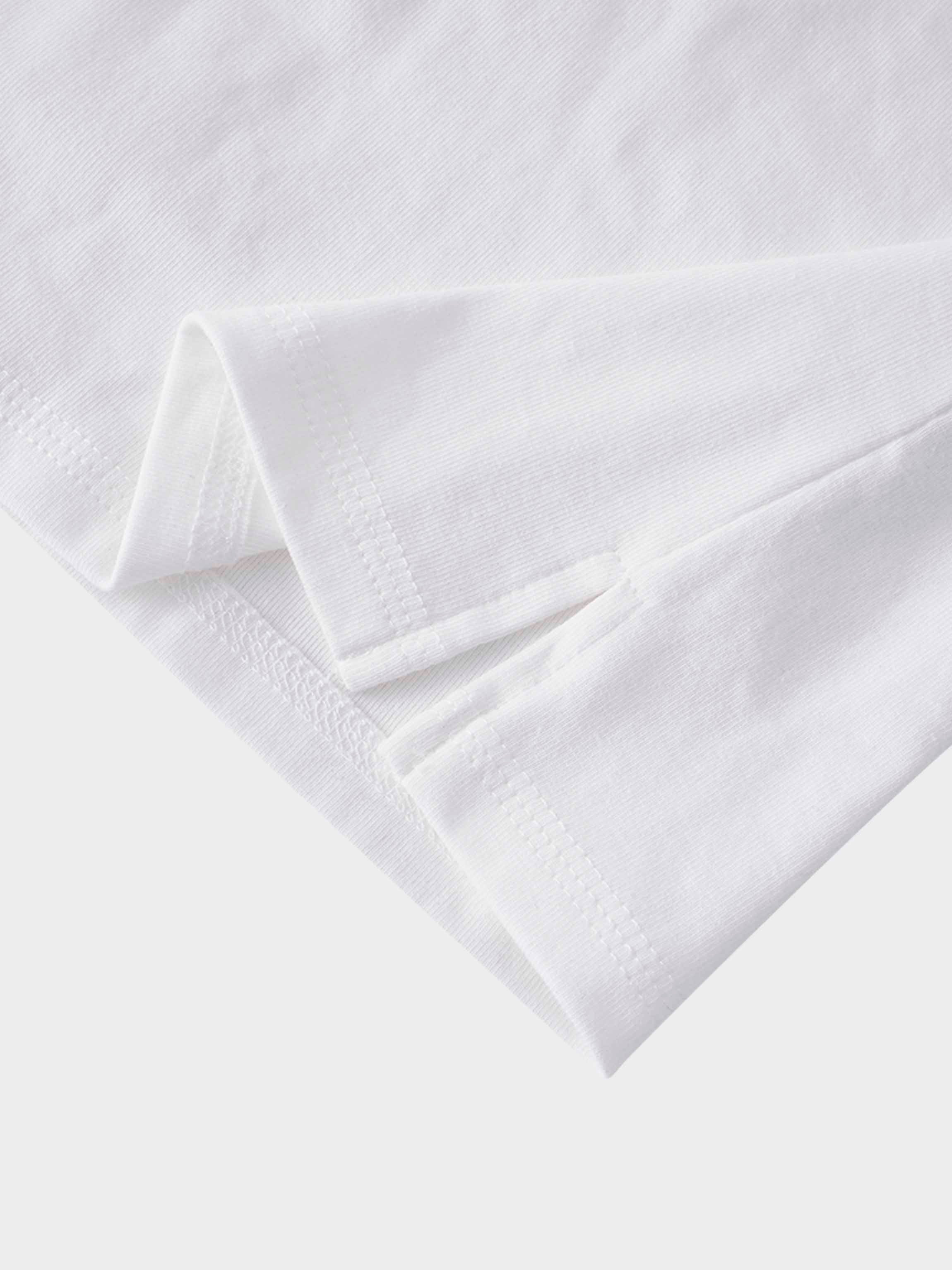 Basic T-Shirt Slip Dress-White