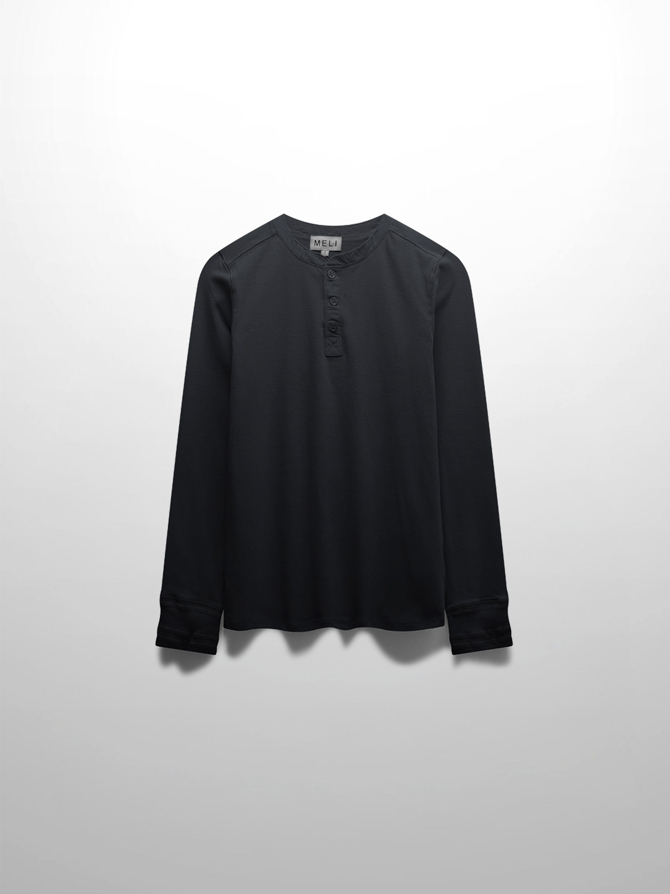 Trim Detail Henley-Black – Fame Off Central