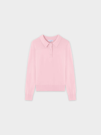 Mesh Top Sweater-Light Pink