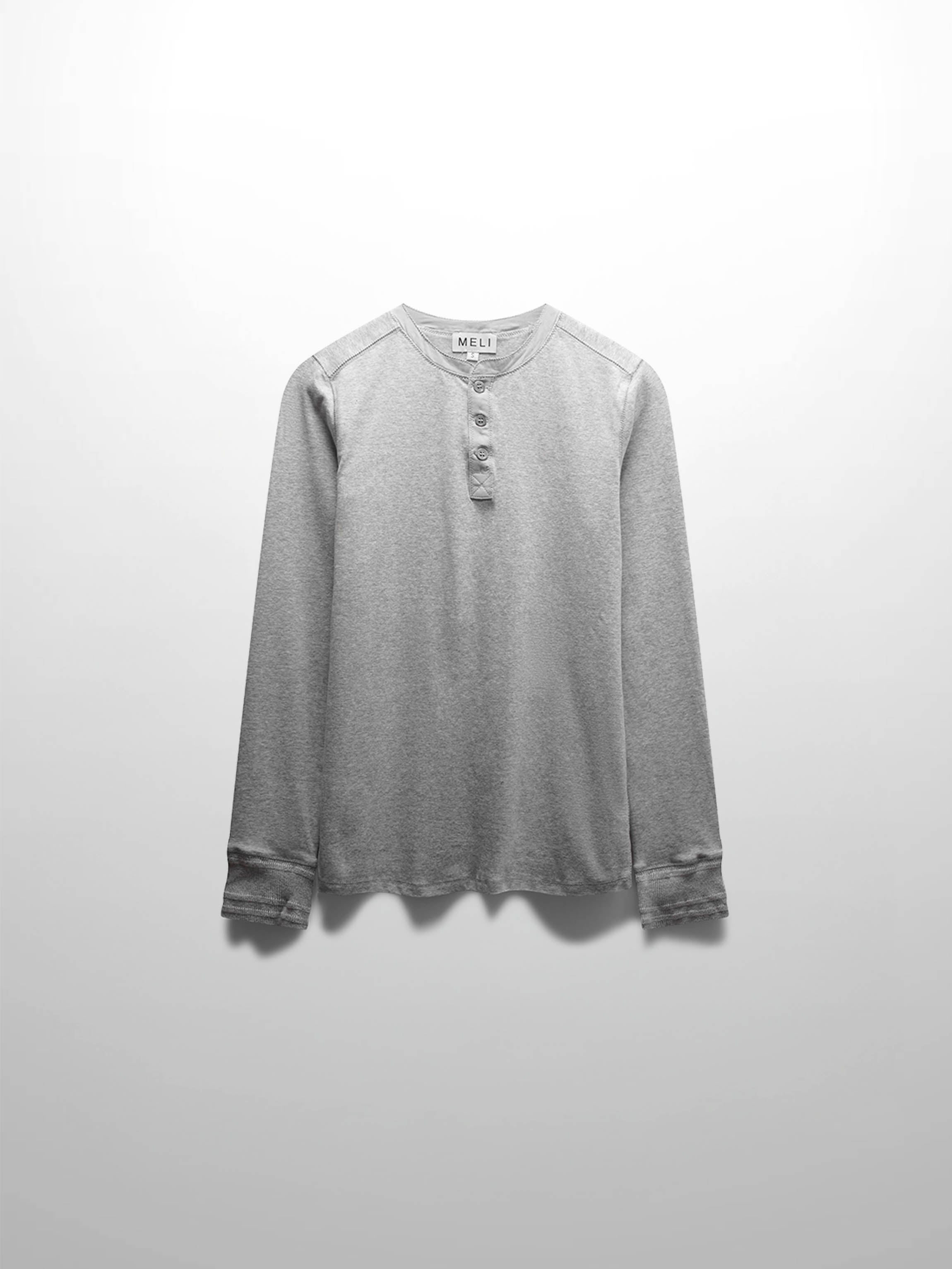 Trim Detail Henley-Dark Grey – Fame Off Central