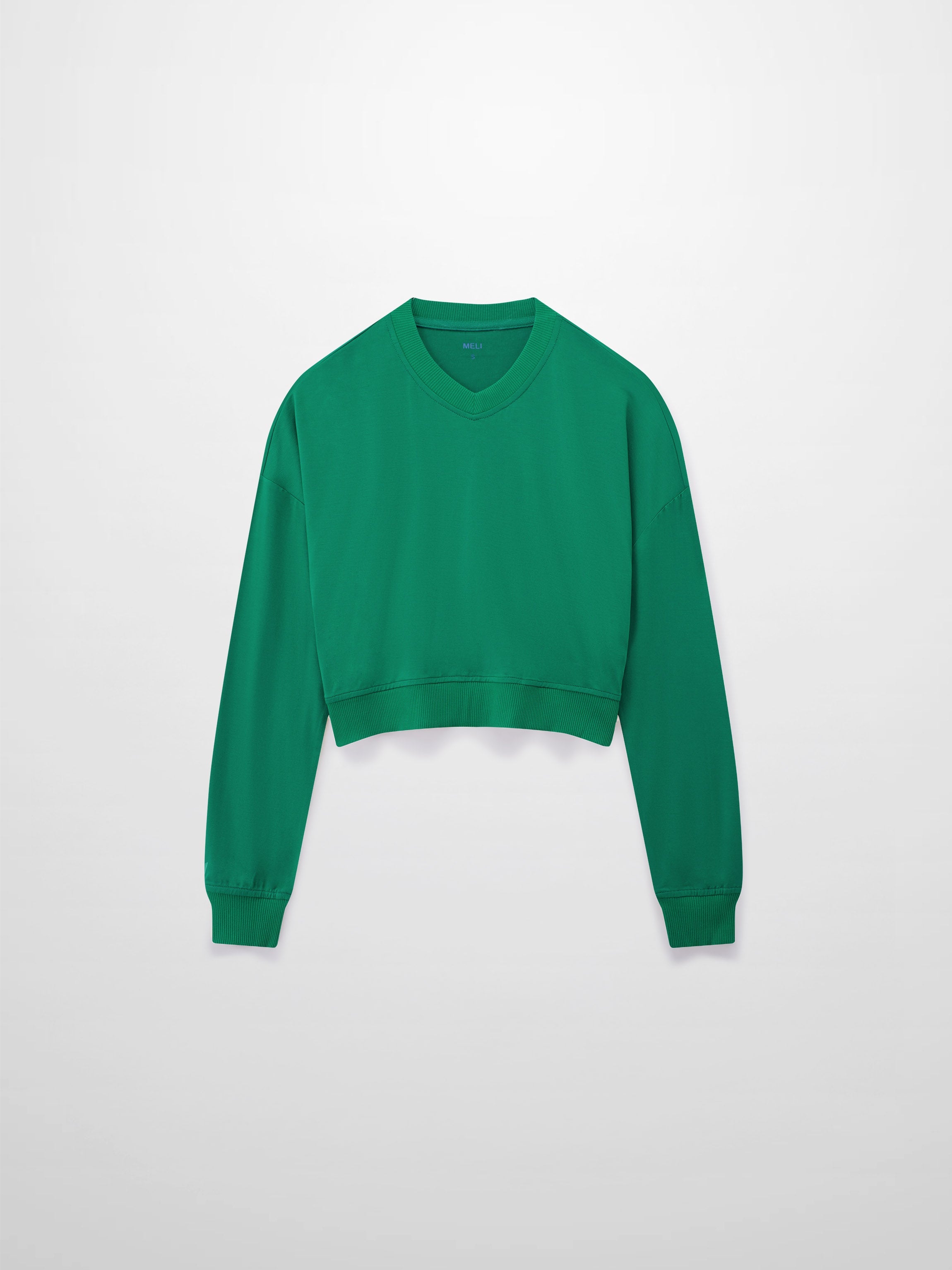 Cropped Tee-Kelly Green