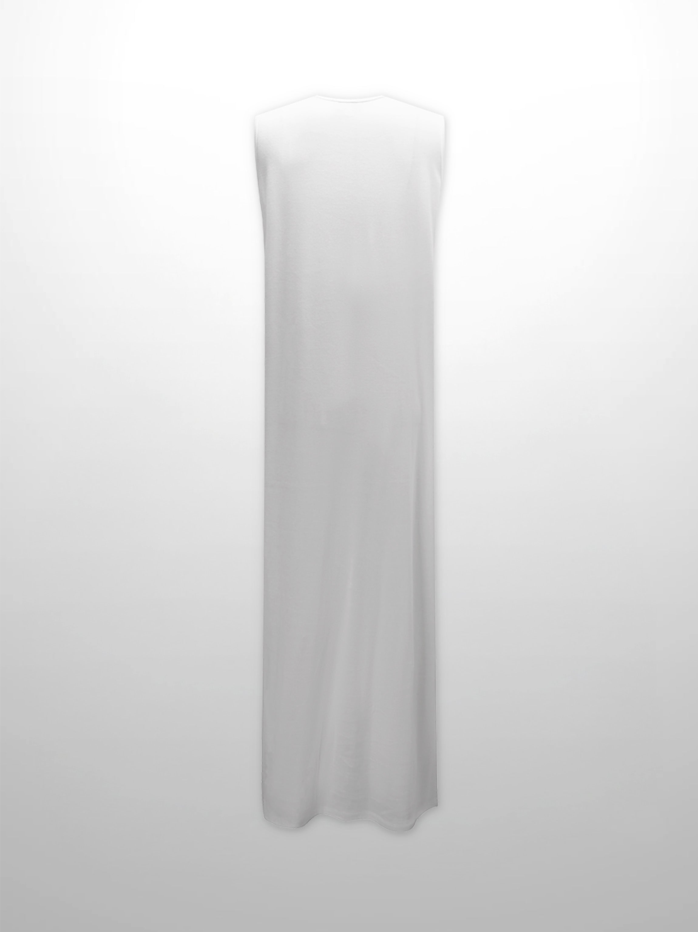 Basic T-Shirt Slip Dress-White