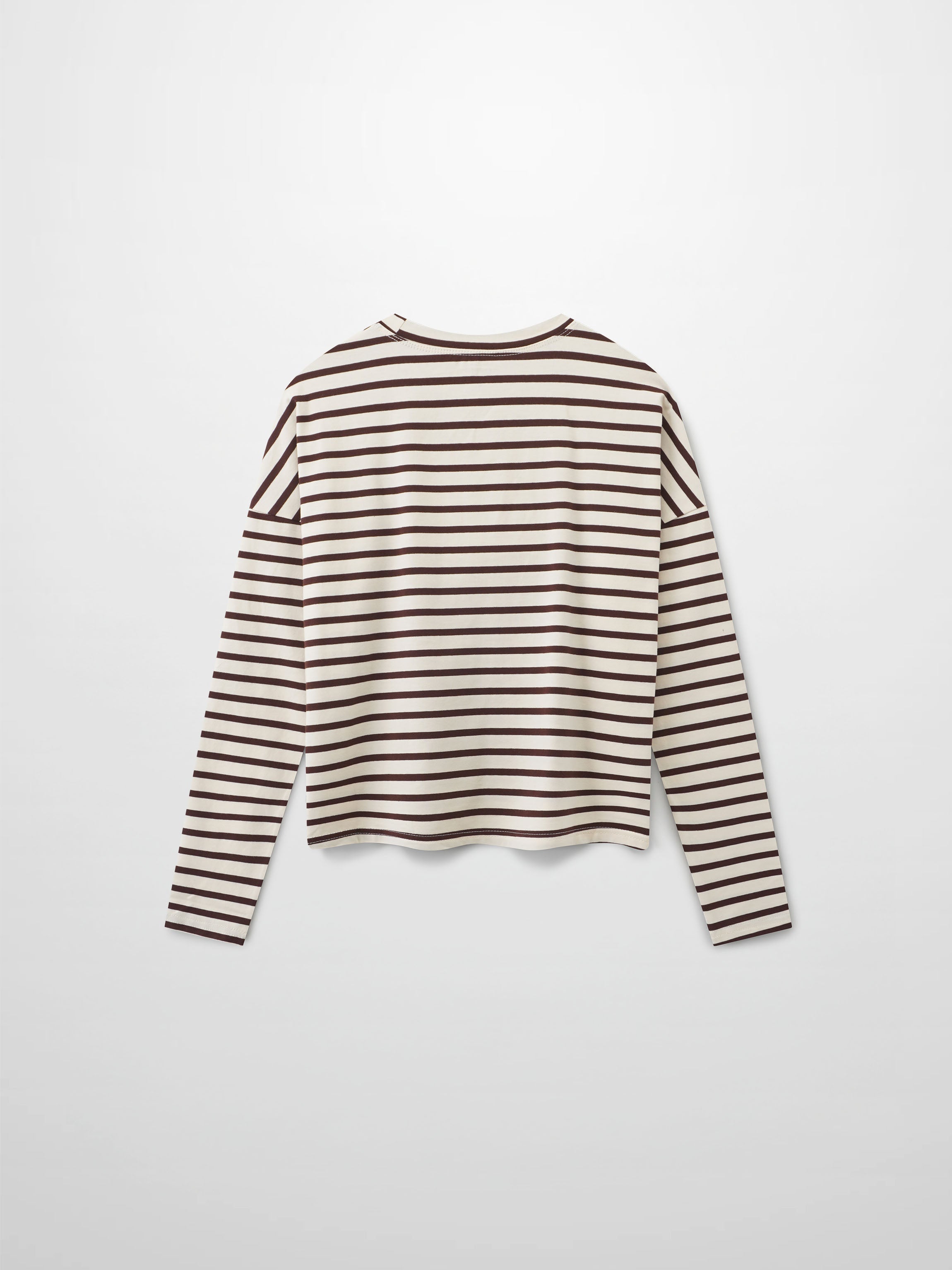 Crown Embossed T-Shirt-Brown/Ivory