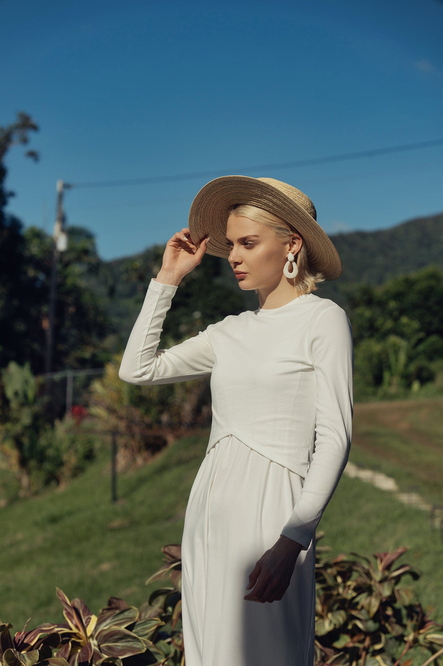 slip dress and shirt Basic T-Shirt Slip Dress-White 2XL / MEL2036