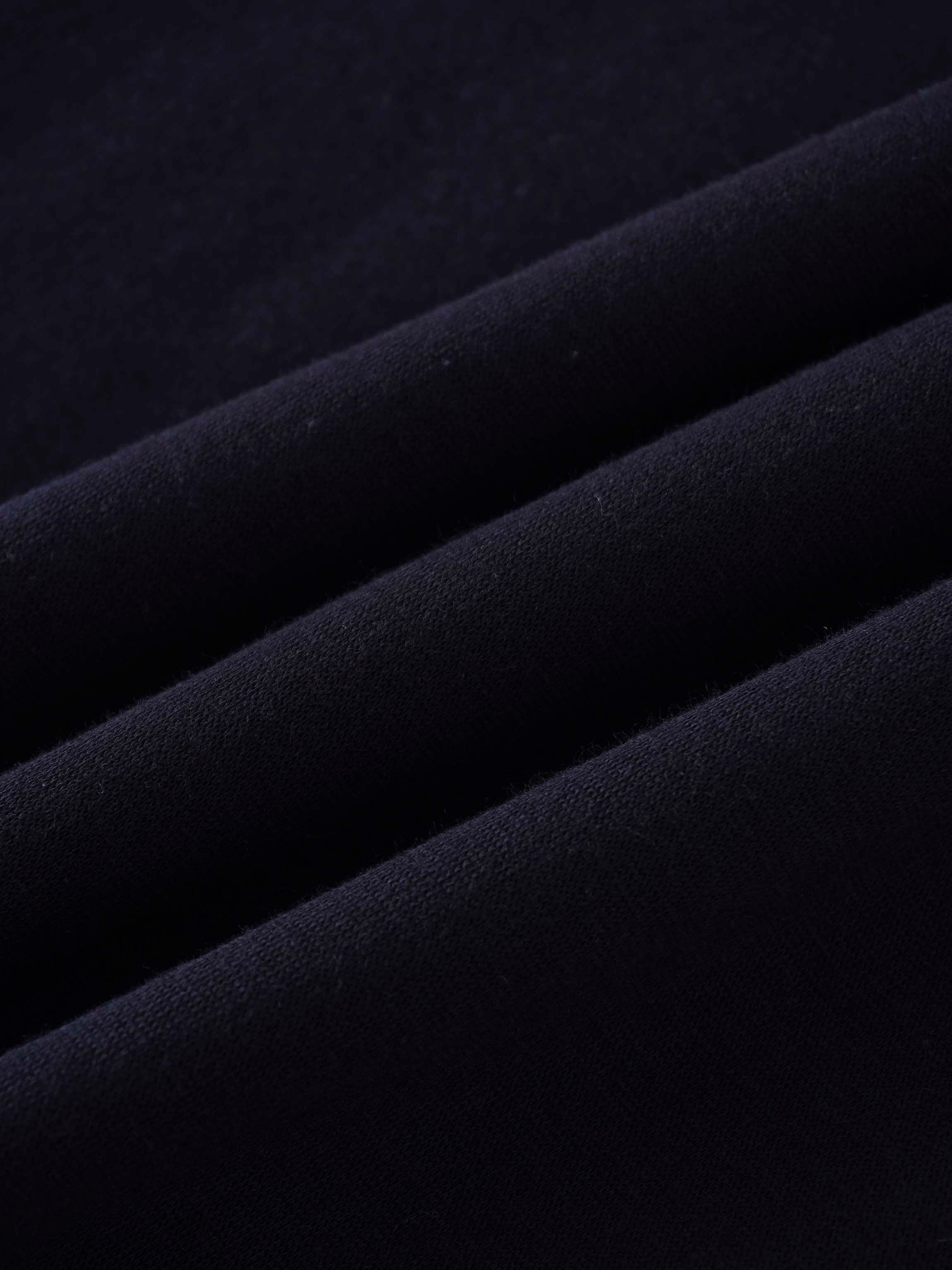 Straight Maxi Sweatshirt Skirt-Black