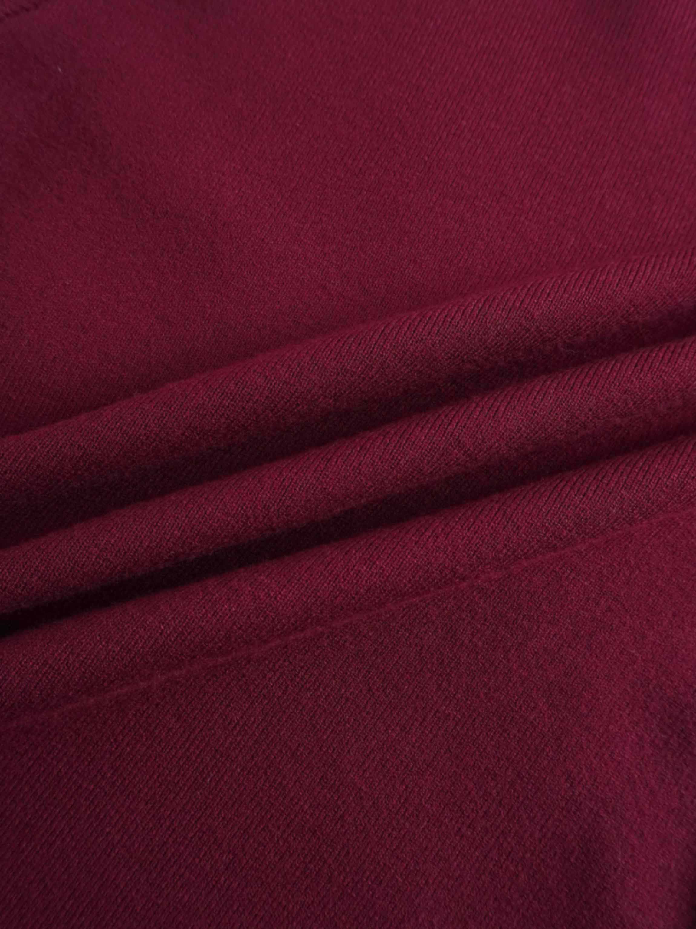 Melania Chiffon Sweater-Burgundy
