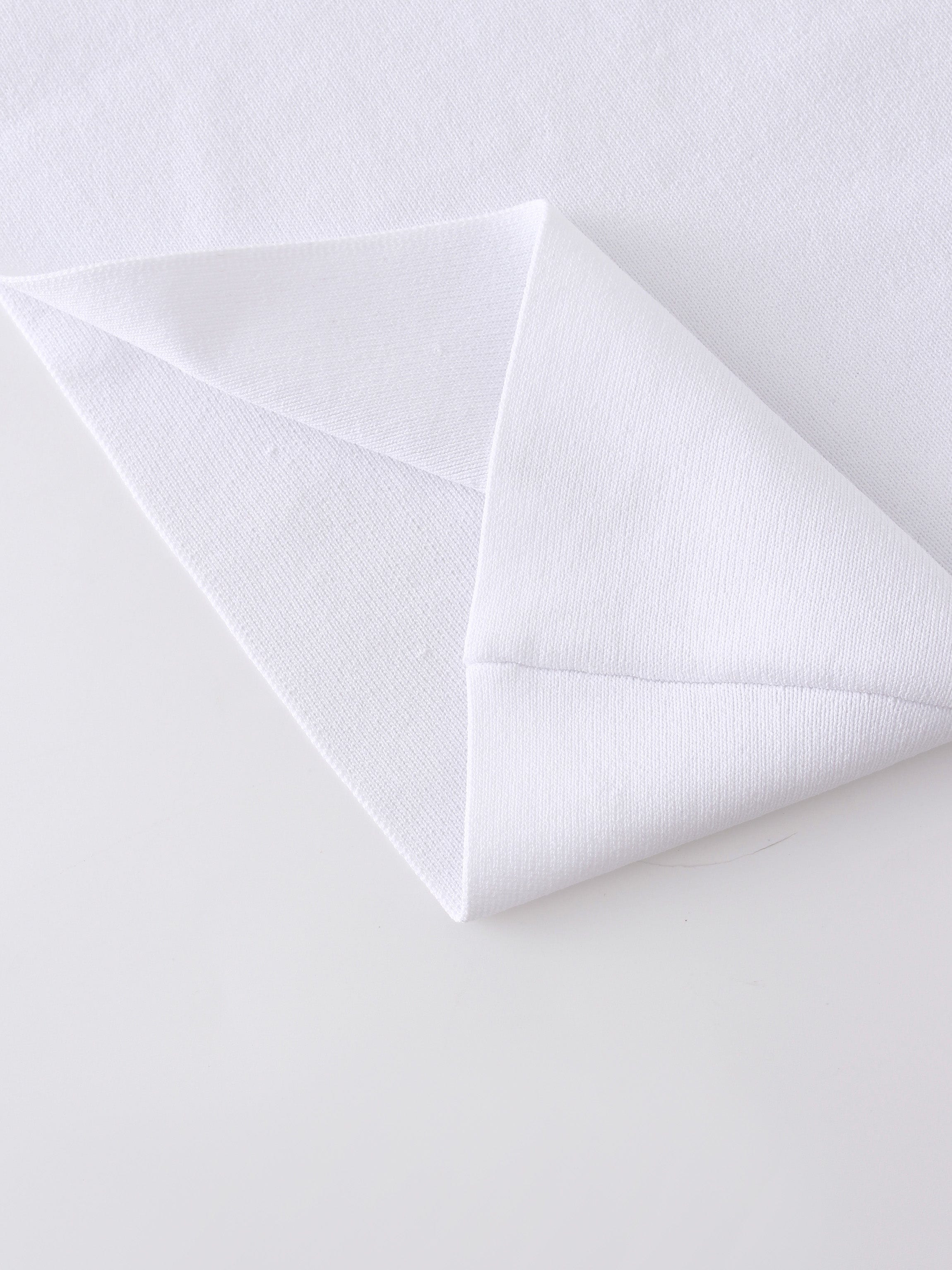 KNIT PLEATED SKIRT 26"-WHITE