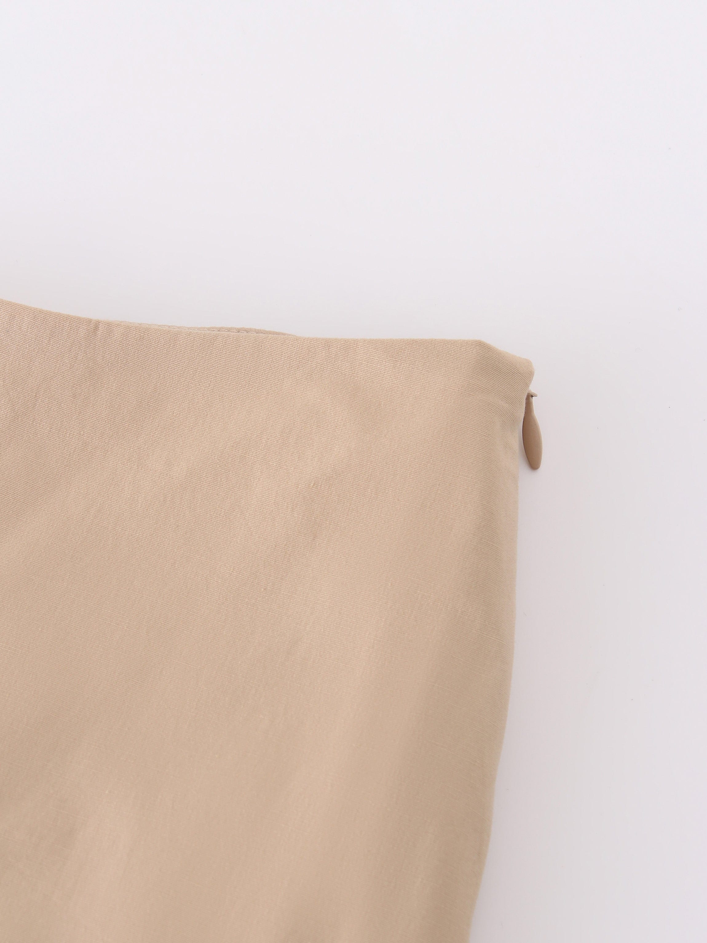 YOKE TIERED SKIRT-TAN