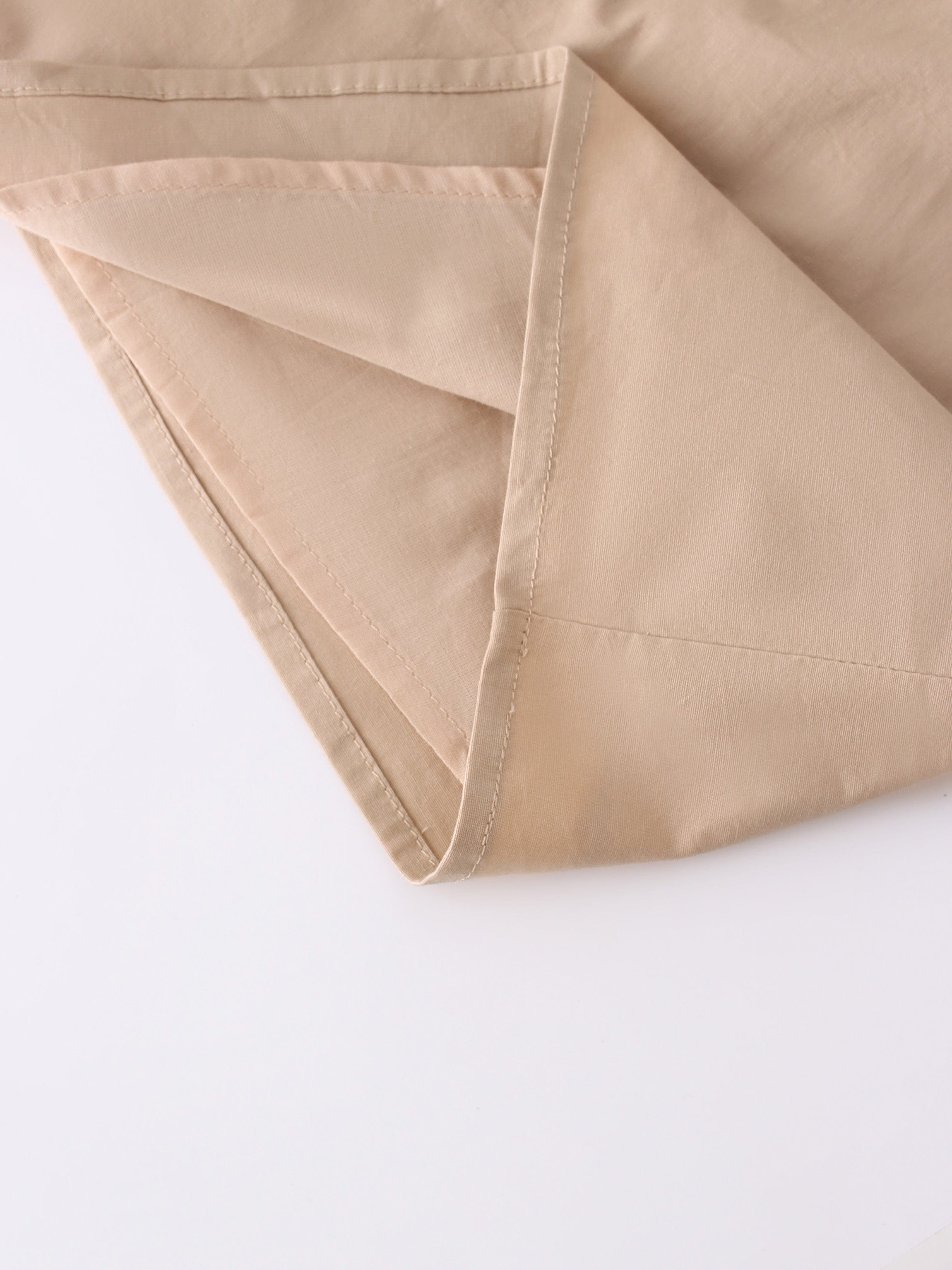YOKE TIERED SKIRT-TAN