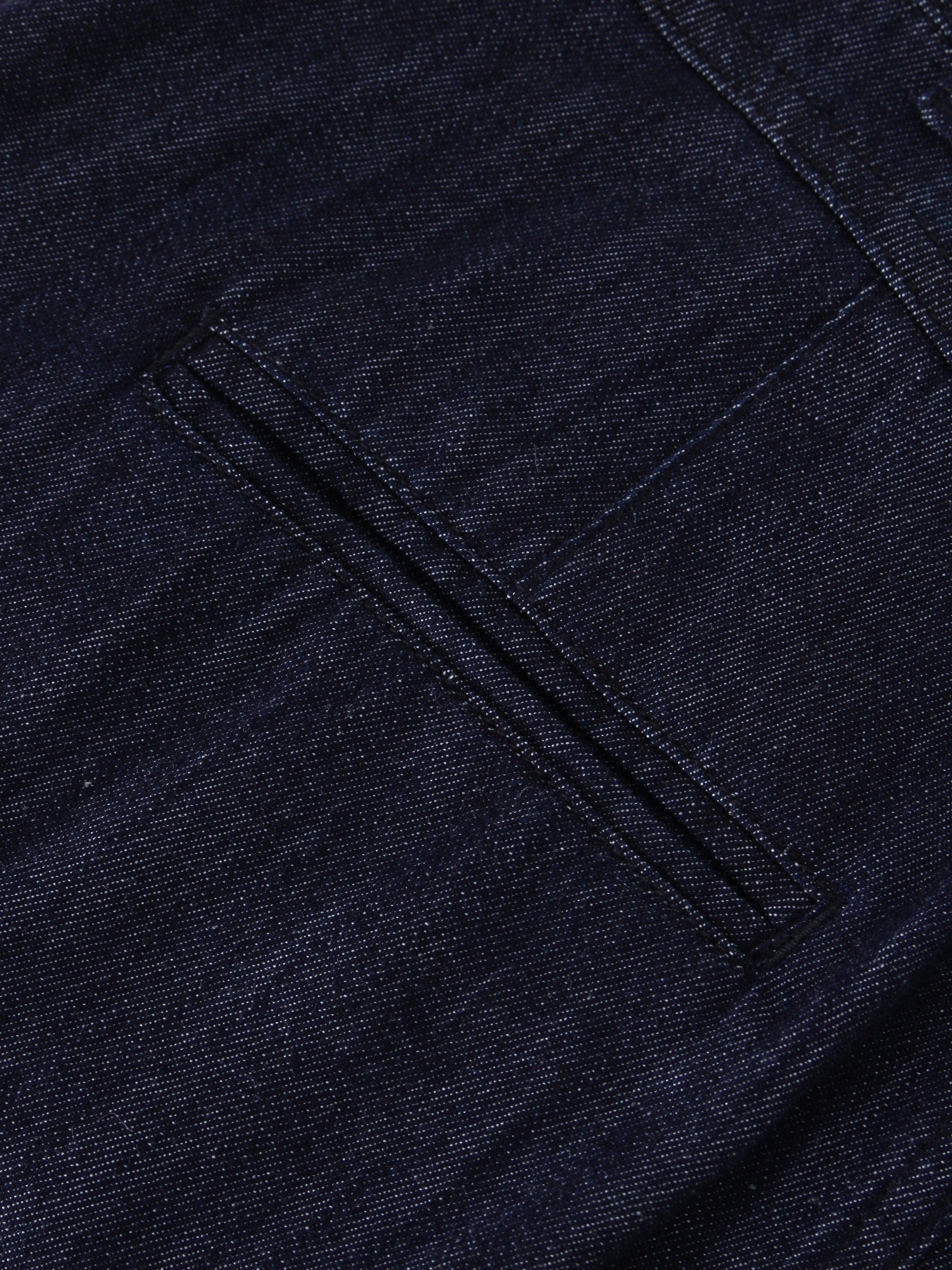 Classic Denim Fringe Skirt-Dark Blue