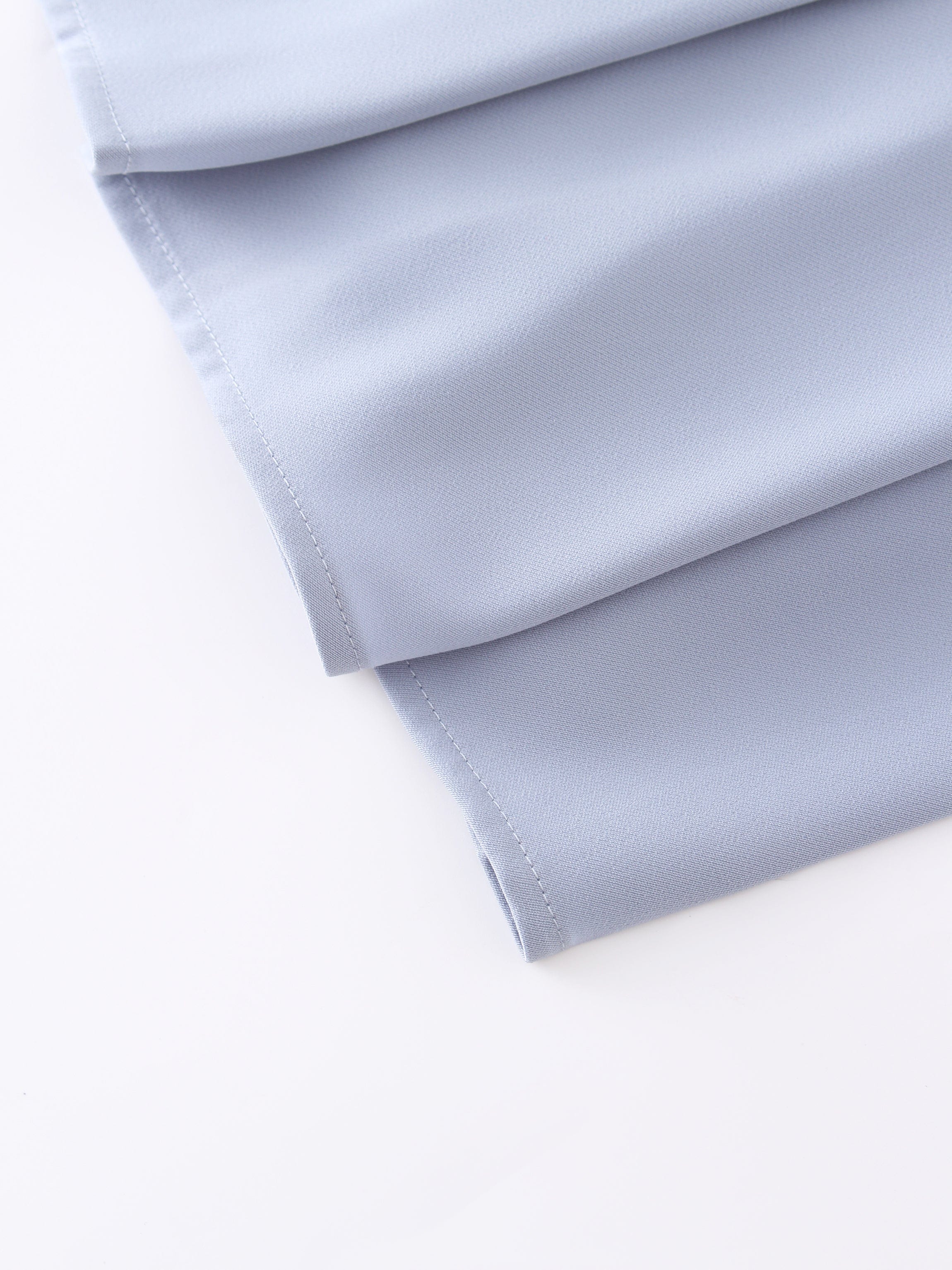 Yoke Pleated Skirt 37"-Grey Blue