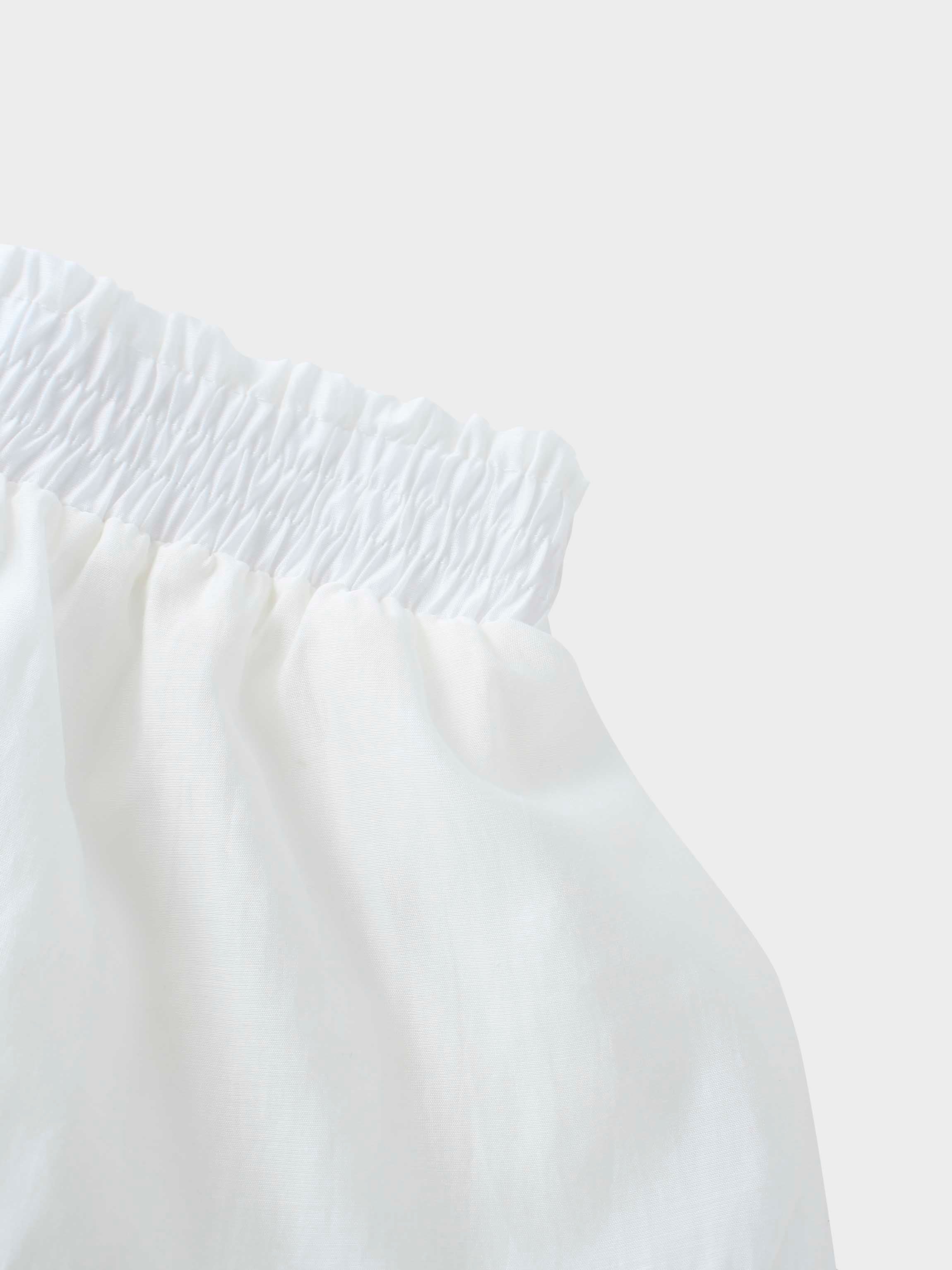 The Emme Layered Skirt-White