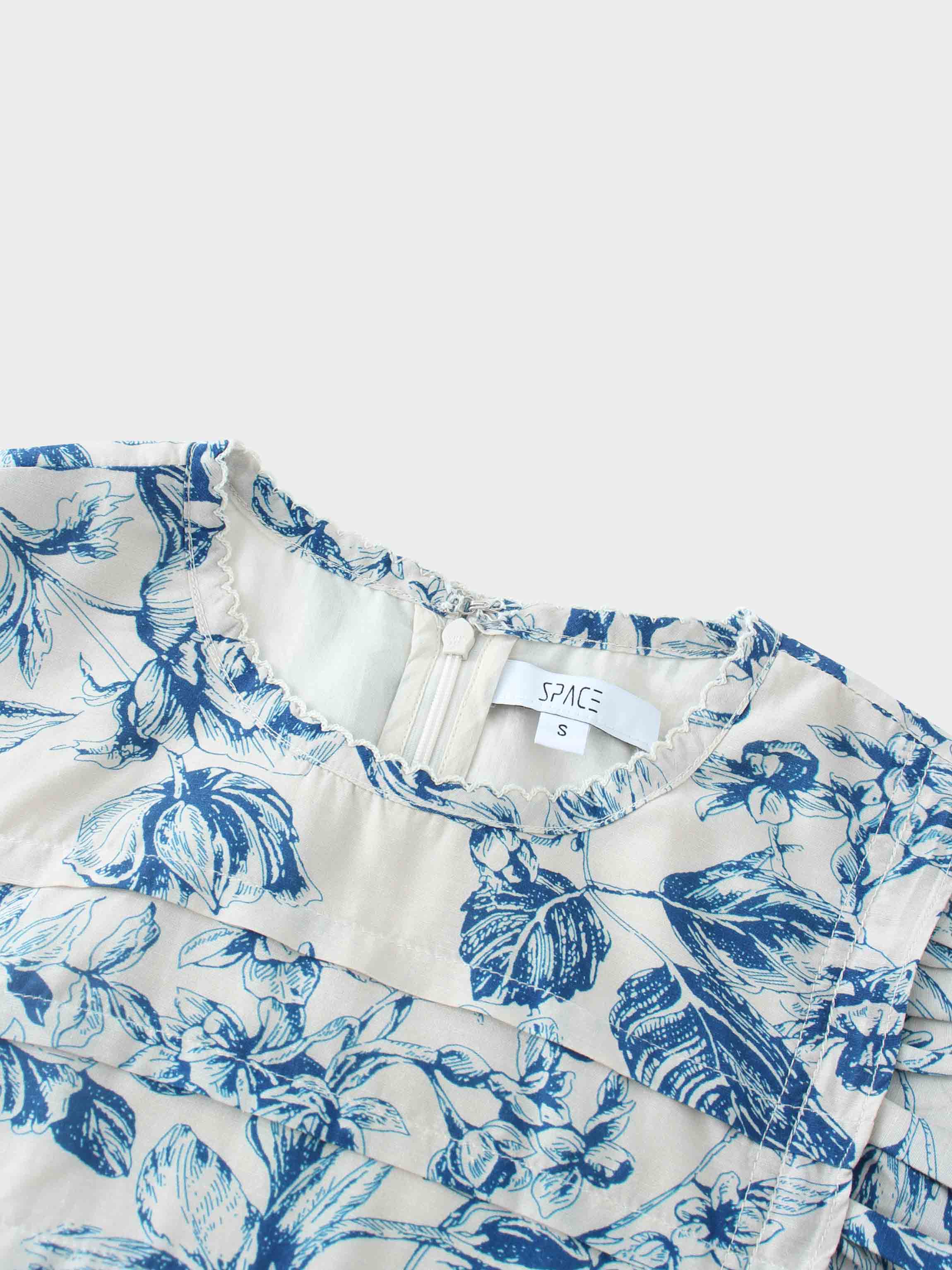 Smocked Waist Dress-Toile