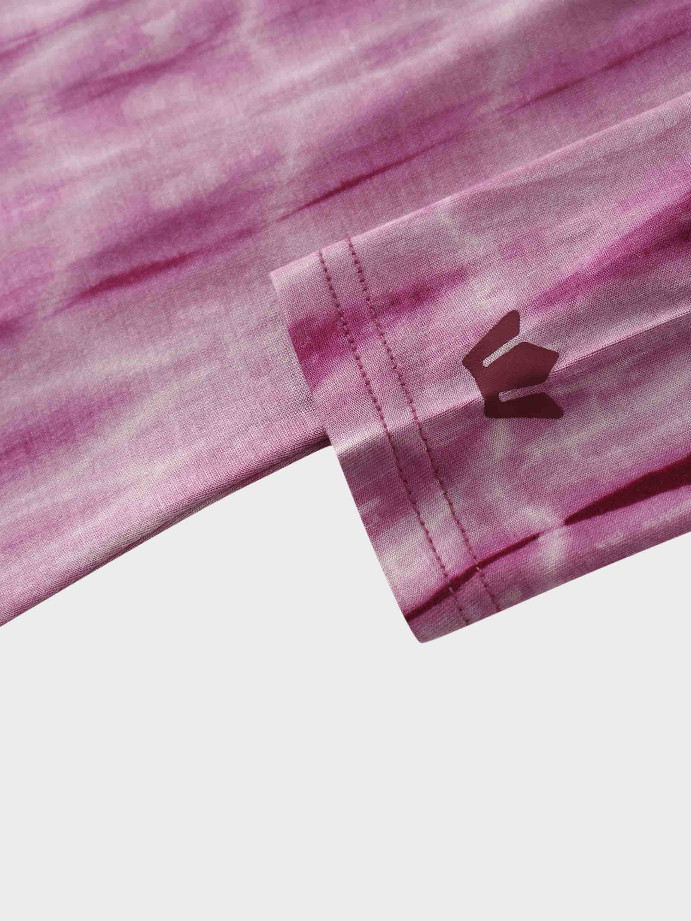 Tie Dye Crew Neck T-Shirt-Pink