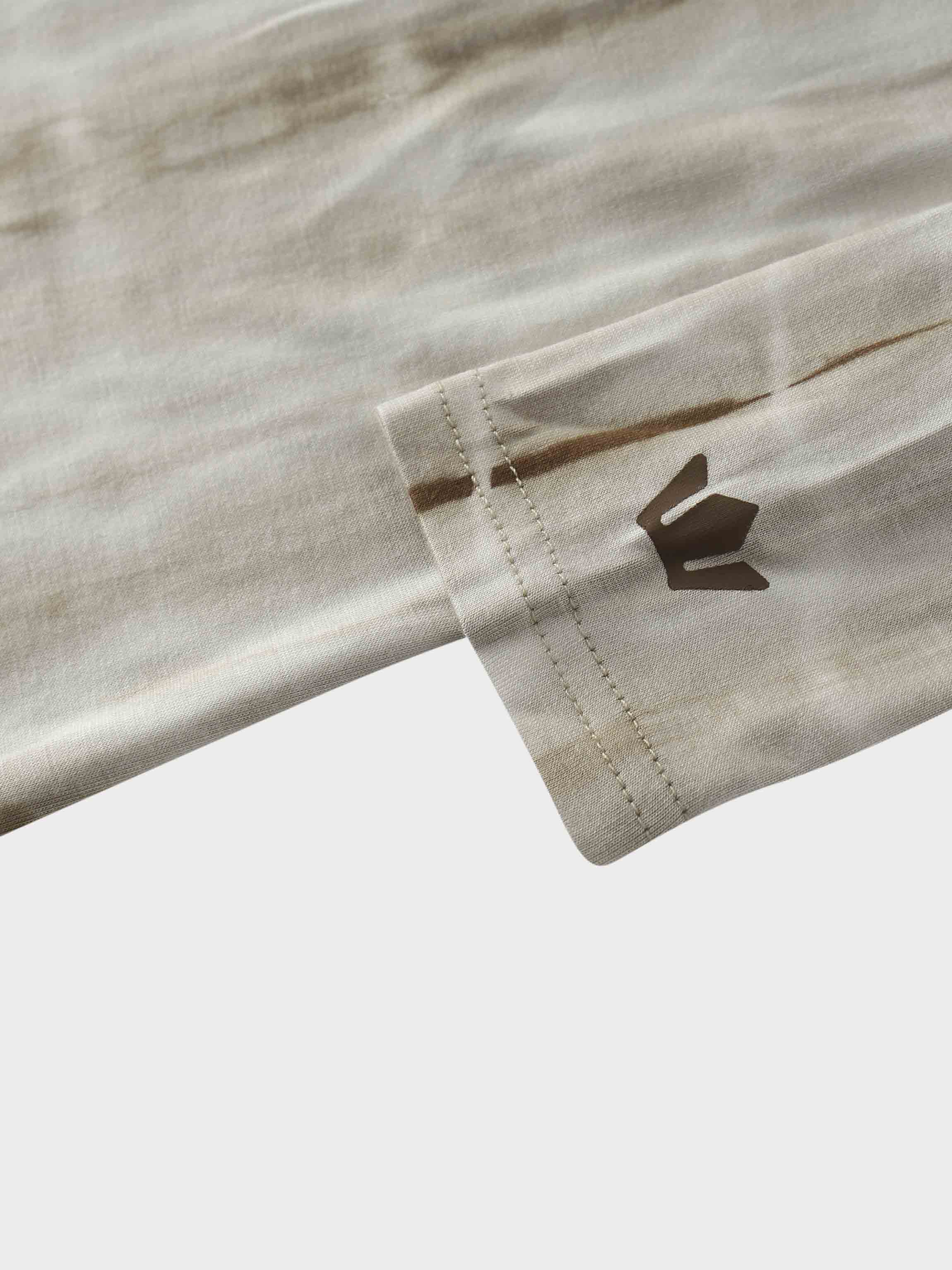 Tie Dye Crew Neck T-Shirt-Olive