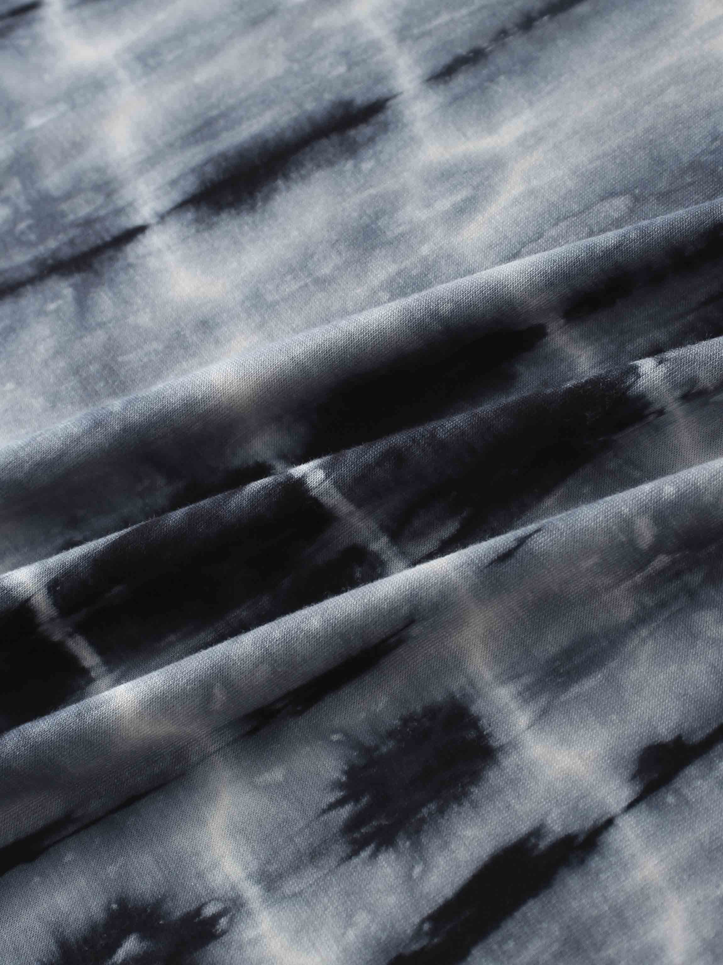 Tie Dye Crew Neck T-Shirt-Blue