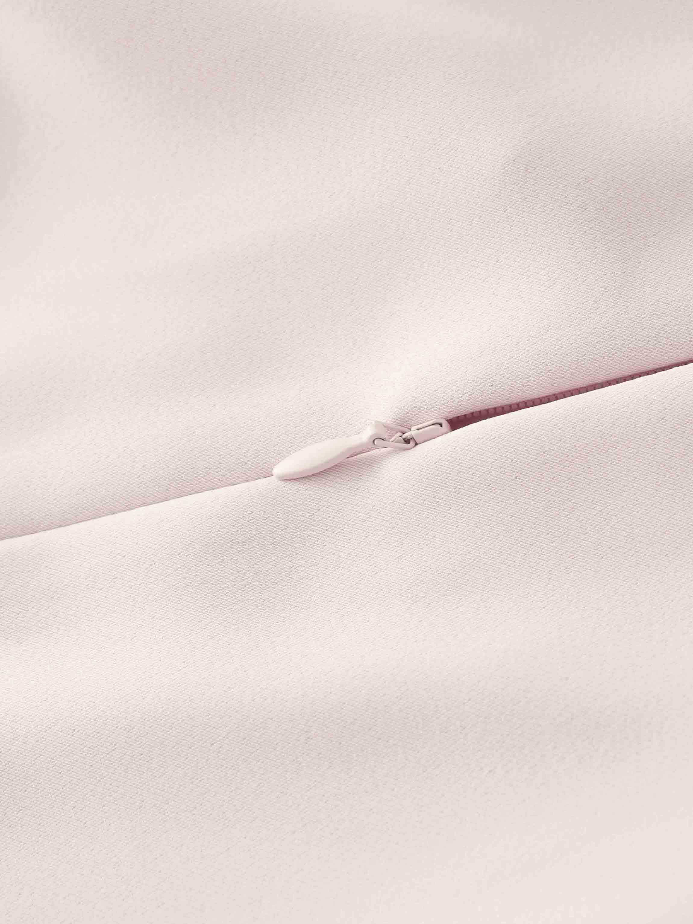 Ring Detail Faux Wrap Skirt-Mauve Pink