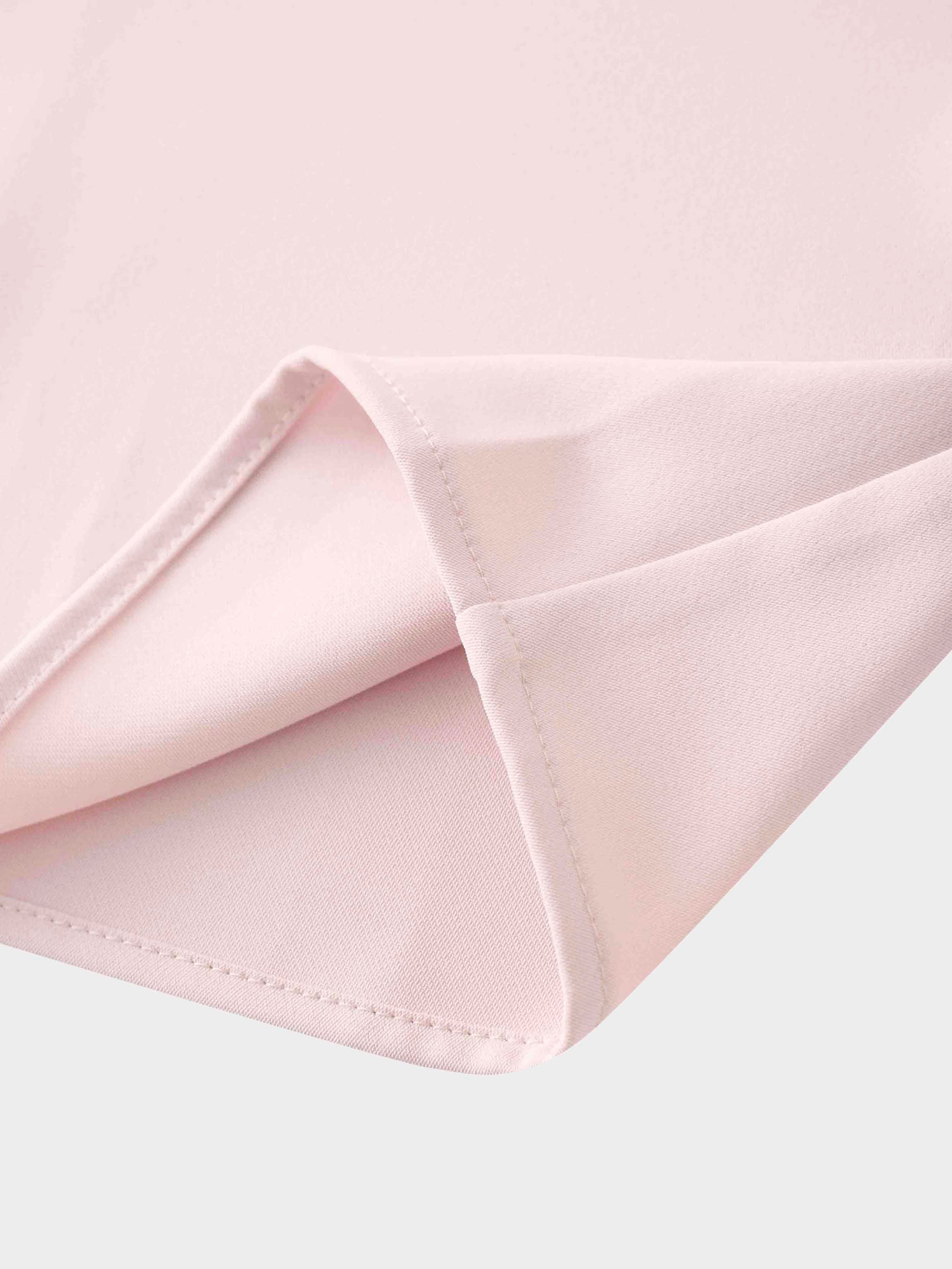 Ring Detail Faux Wrap Skirt-Mauve Pink