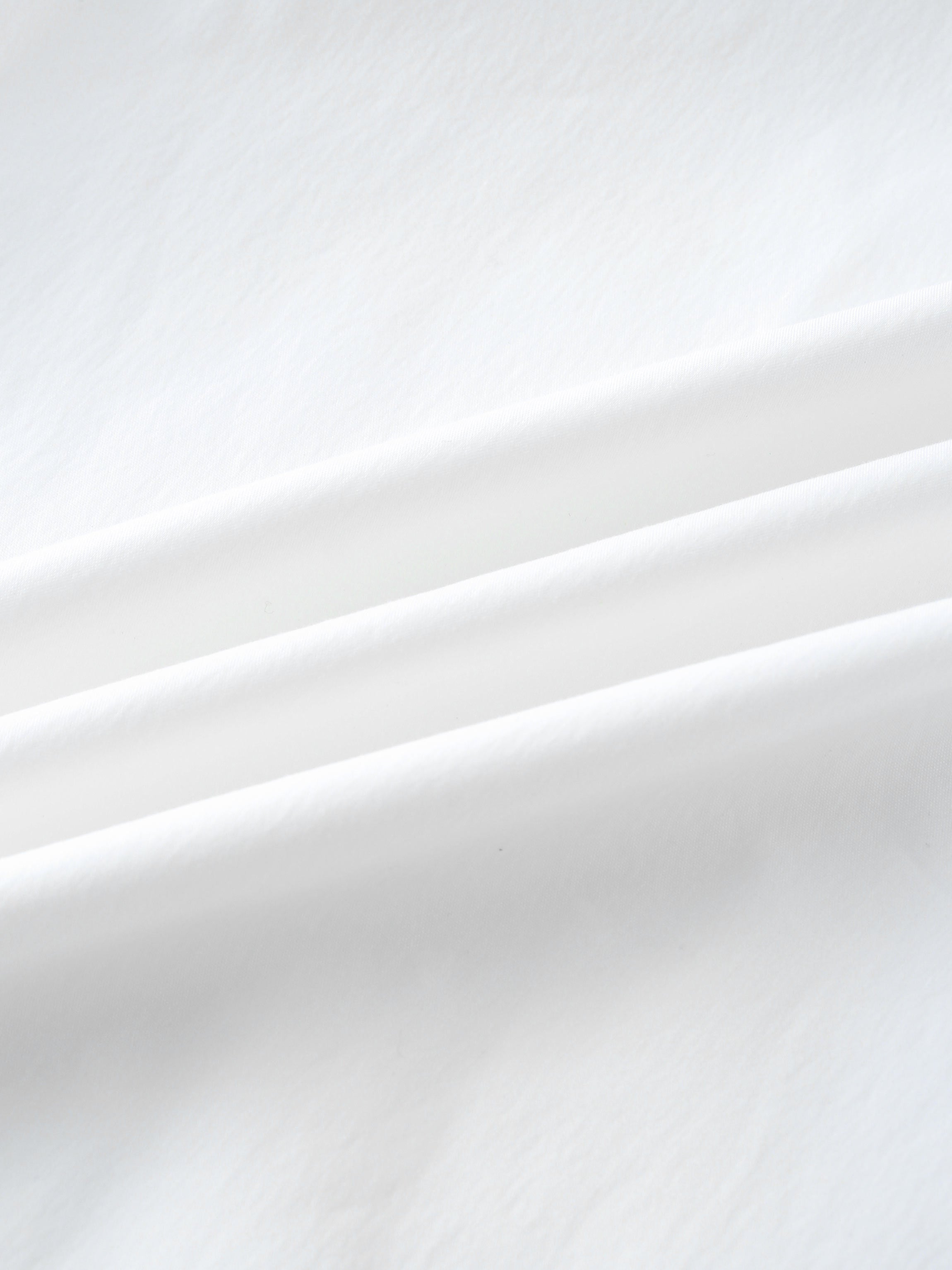 Front Zipper Cotton Circle Skirt-White