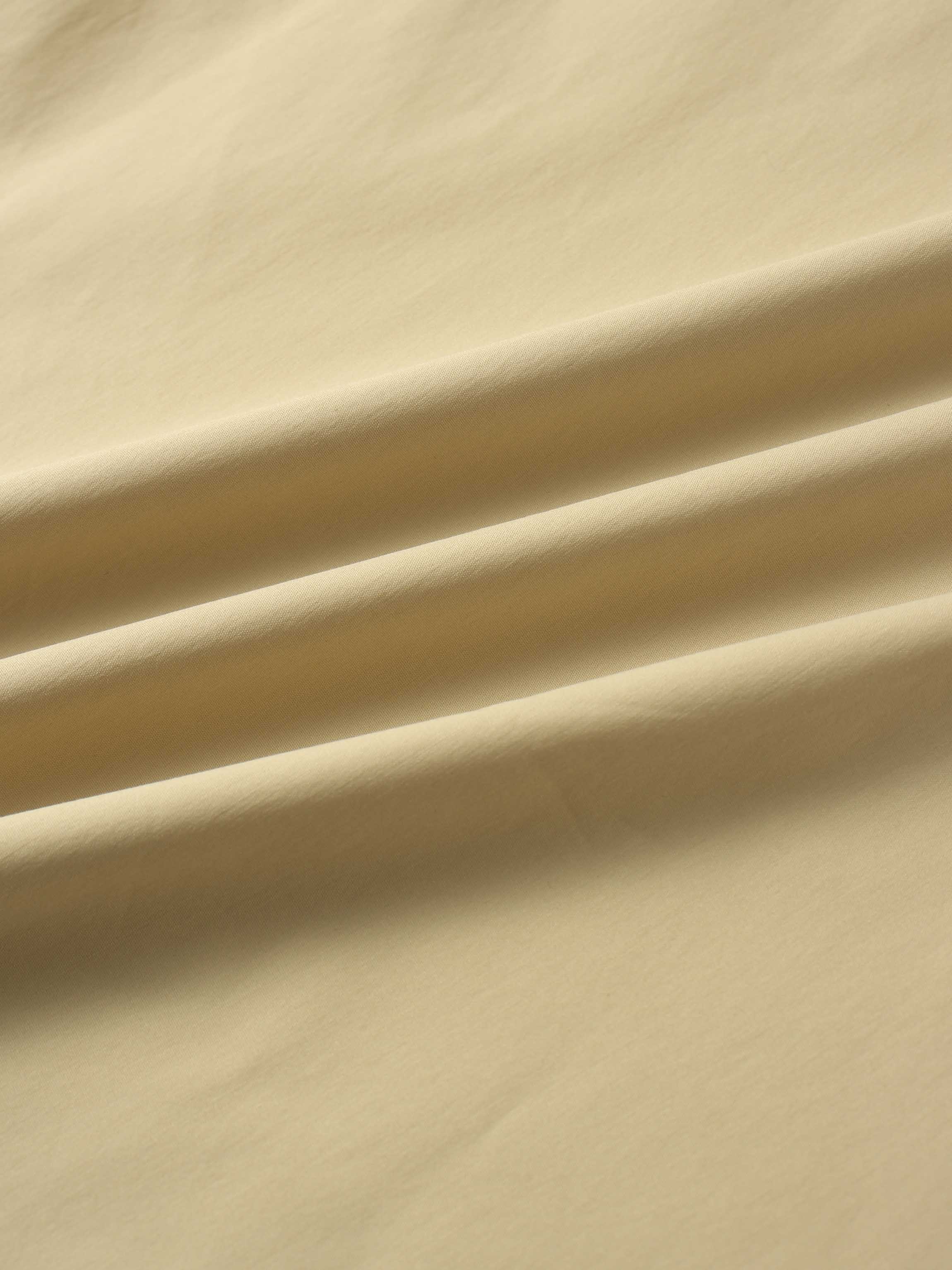 Button Down Cotton Blend Skirt-Tan