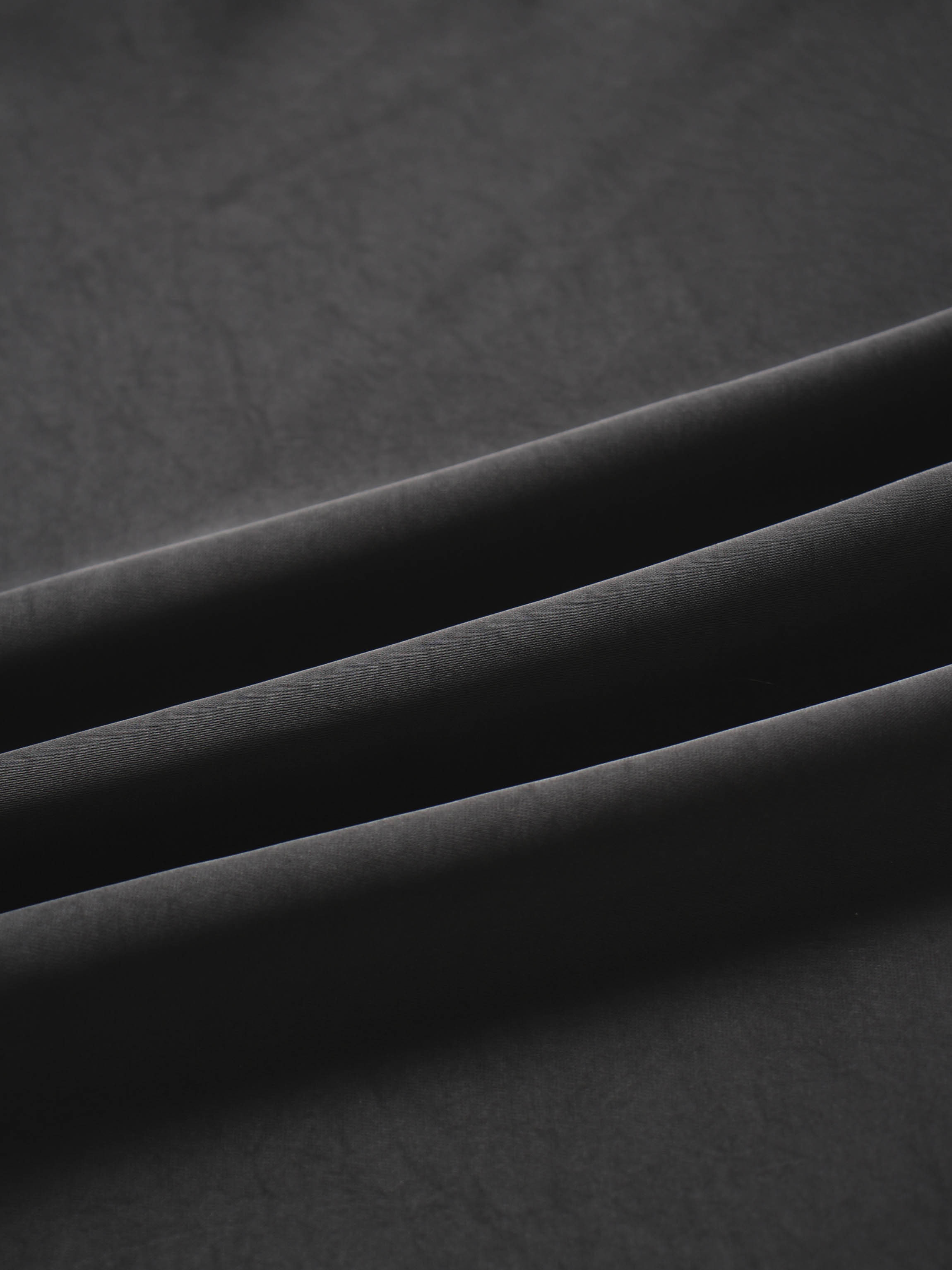 Faux Satin A-Line Skirt-Black