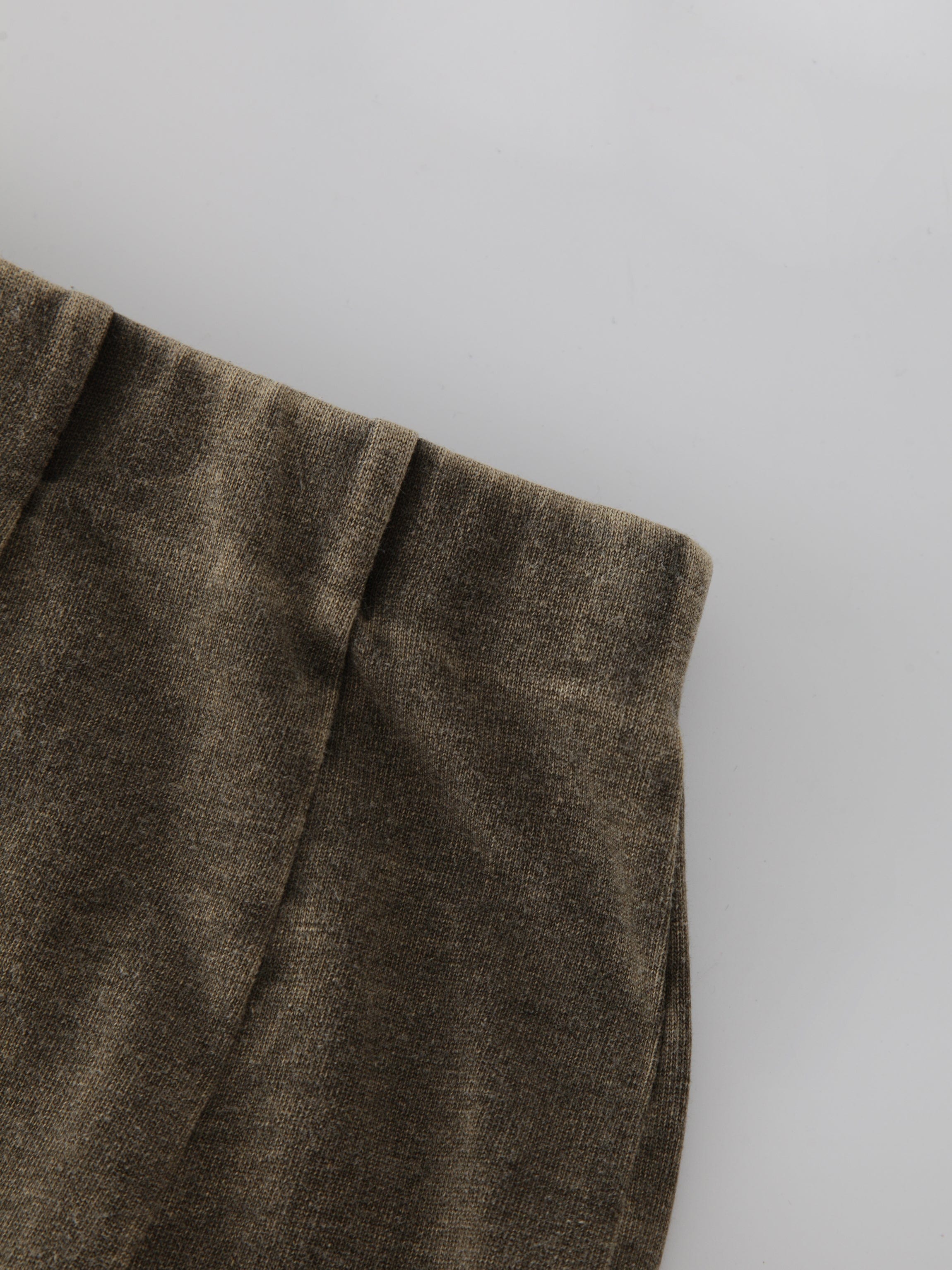 Jersey Paneled Skirt 33"-Washed Olive