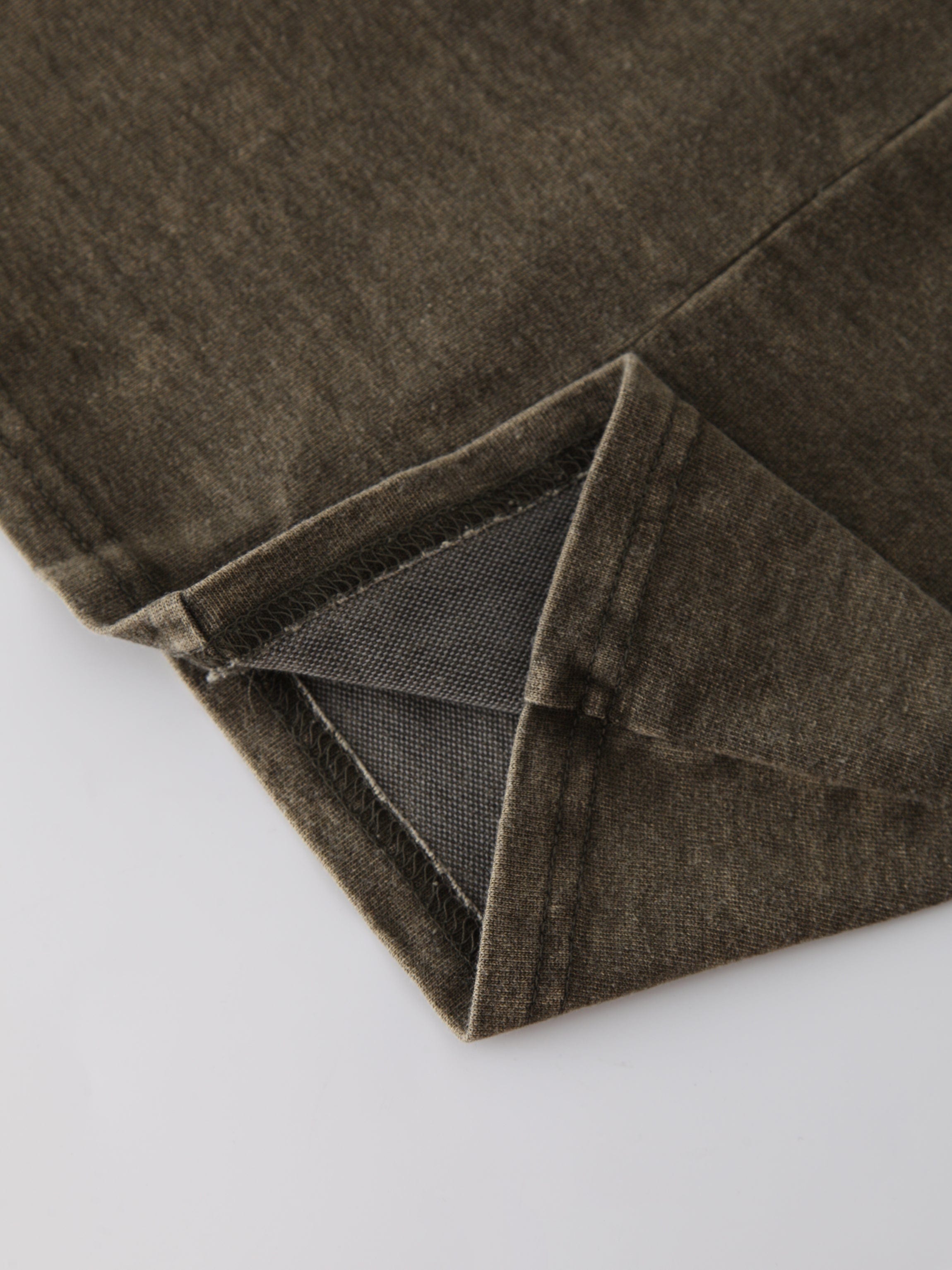 Jersey Paneled Skirt 37"-Washed Olive