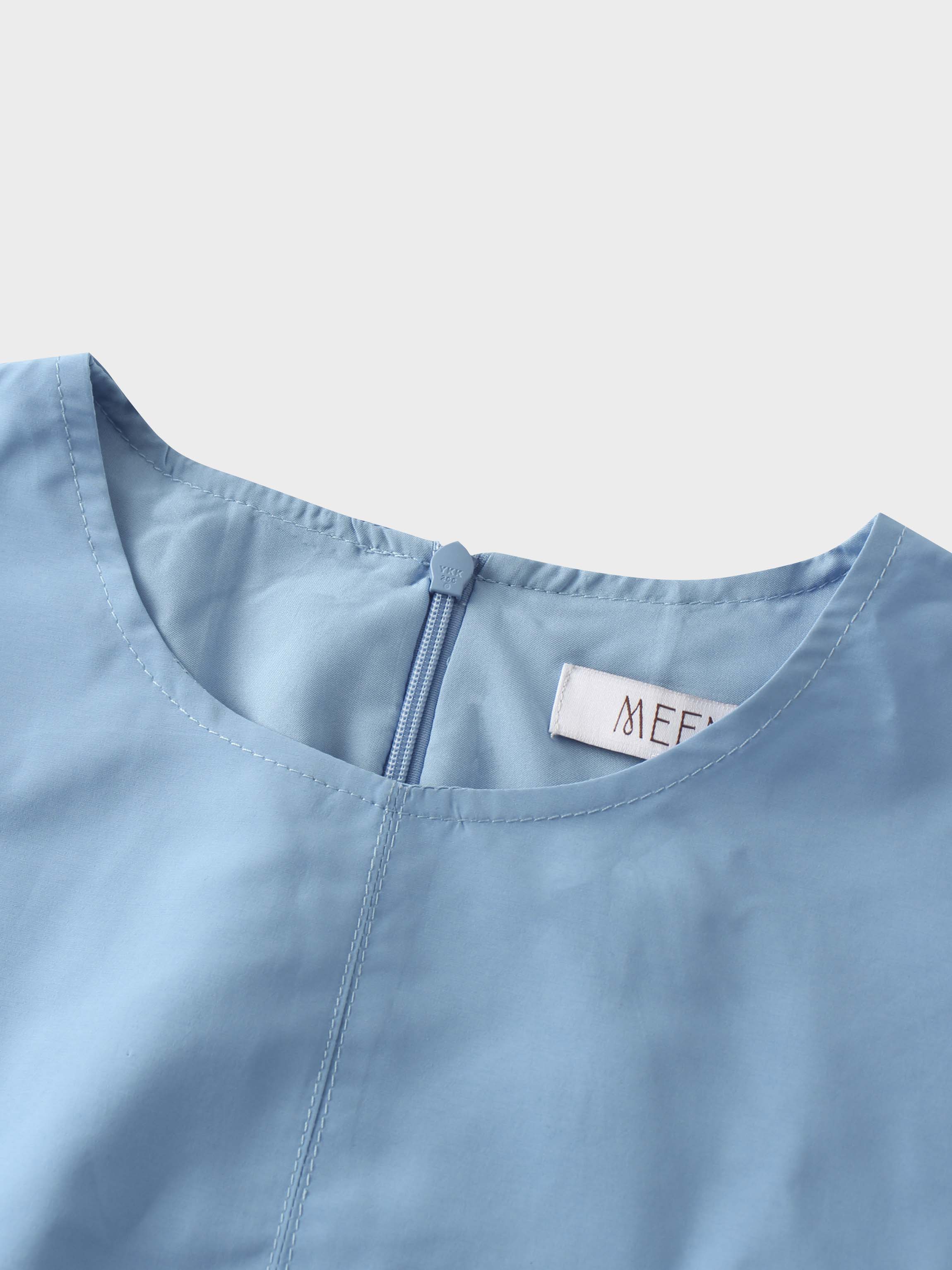 Taffeta Bubble Jumper-Sky Blue