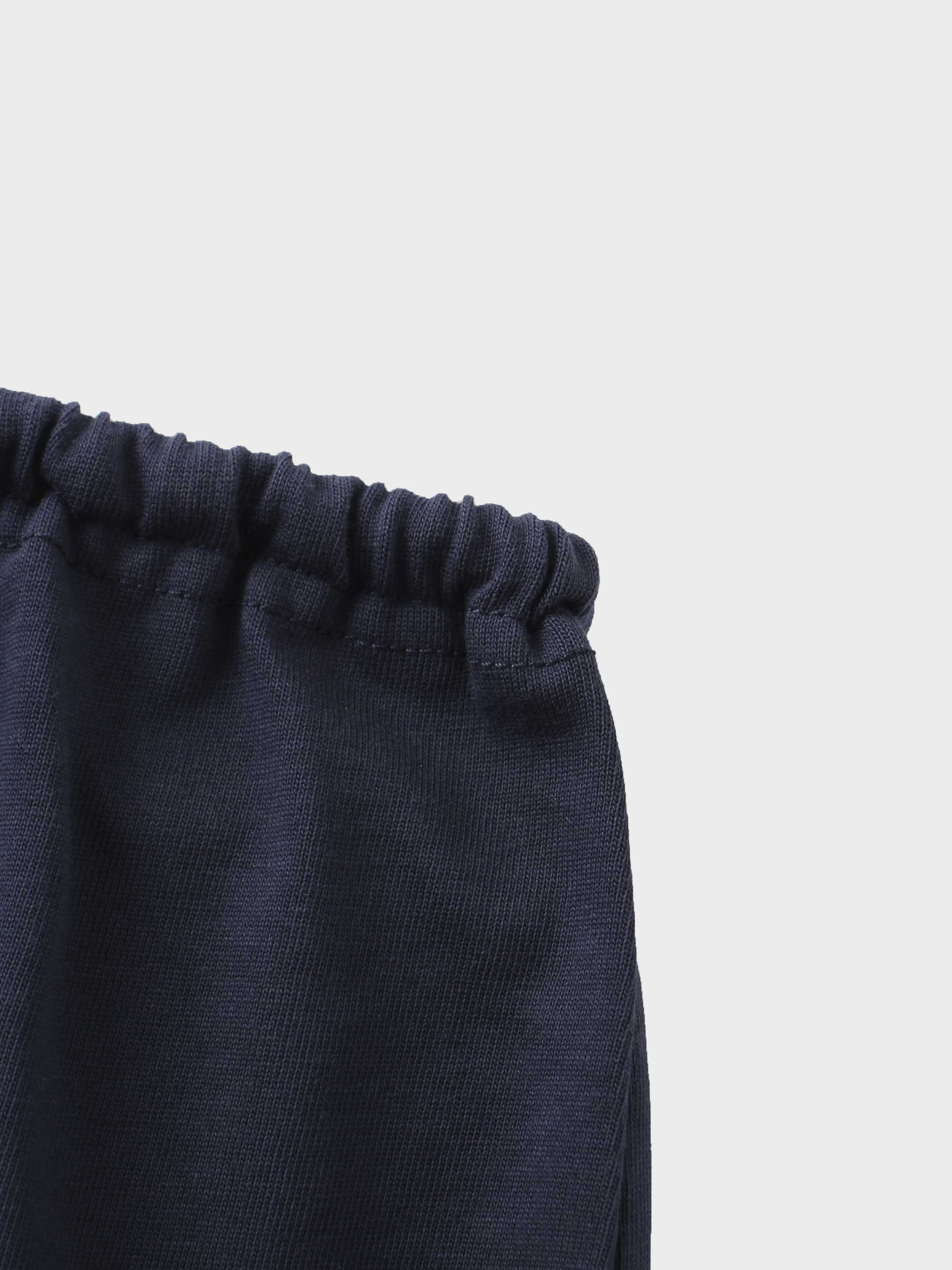 Straight Maxi Drawstring T-Shirt Skirt-Navy