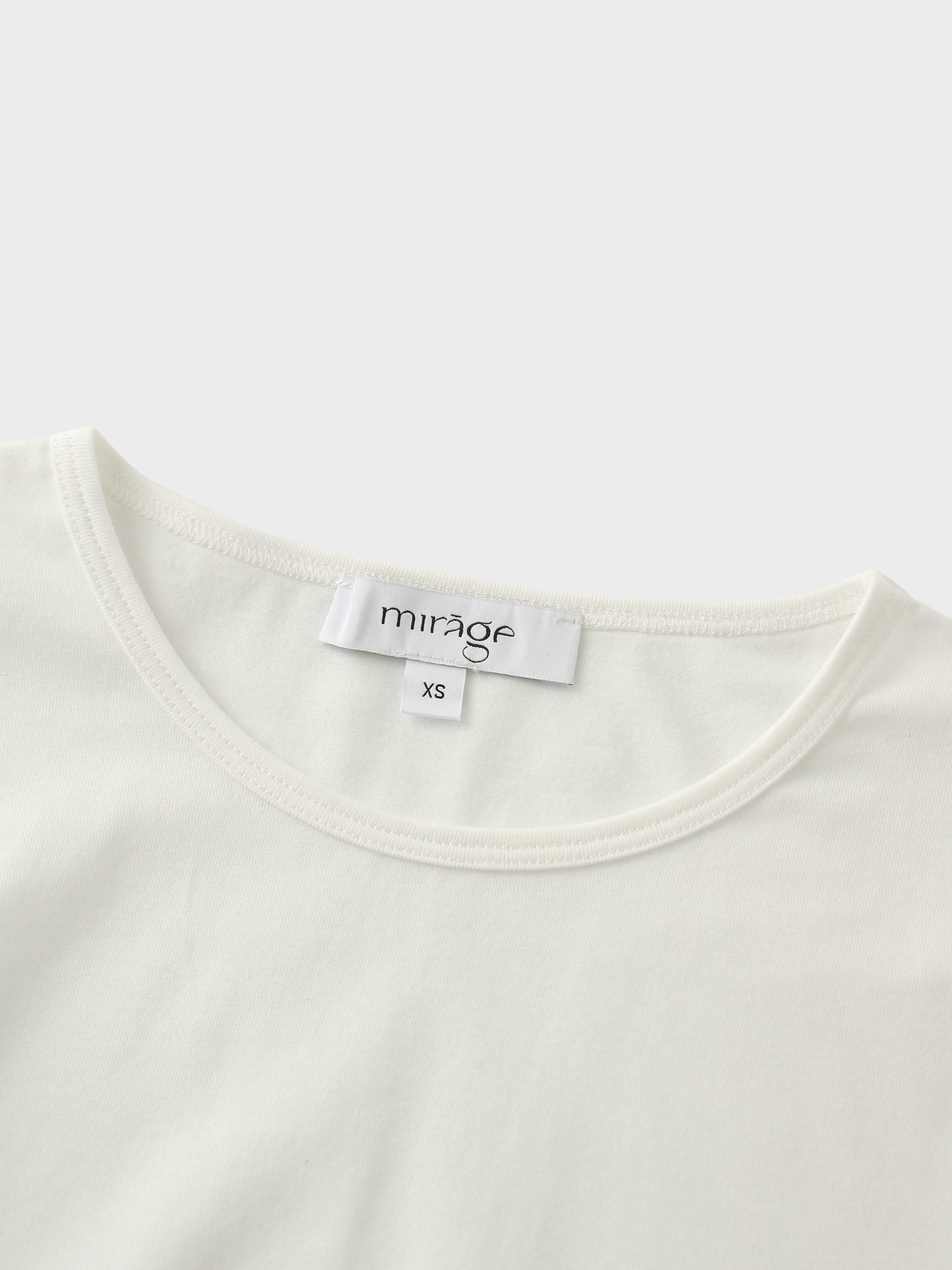 Pleat Front Button Down Dress-White