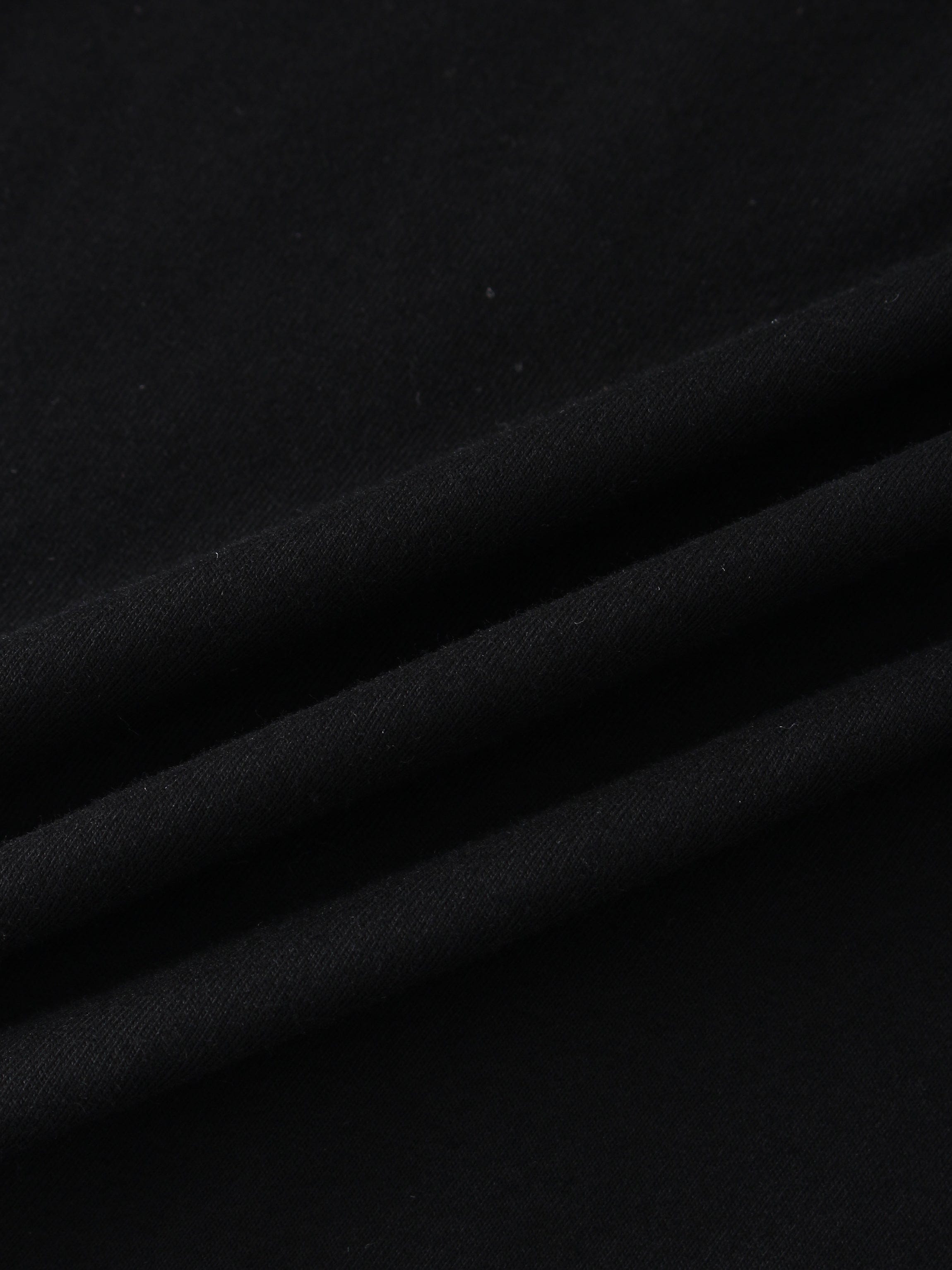 DRAWSTRING TEE-BLACK