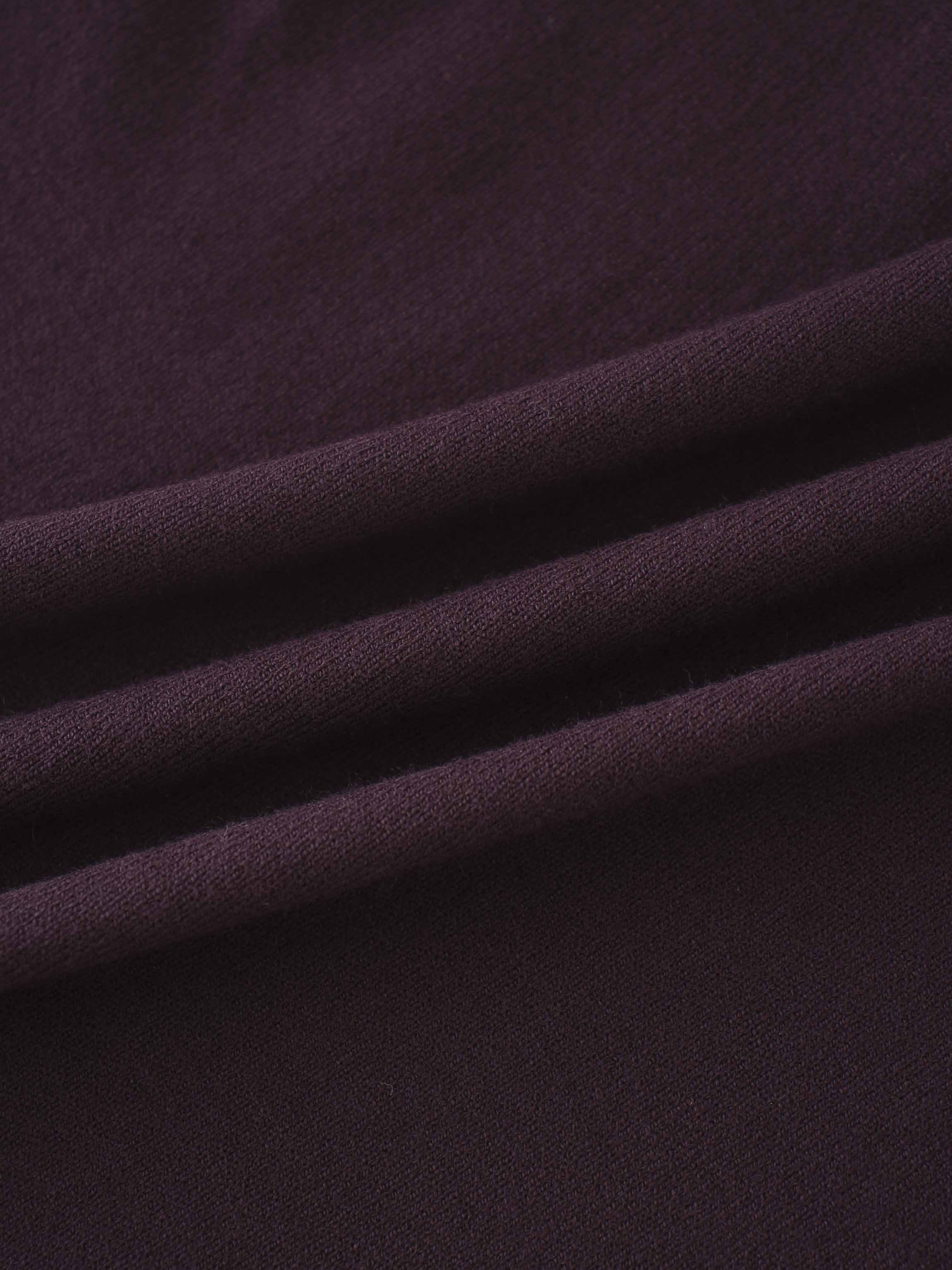 Beaded Turtleneck-Burgundy