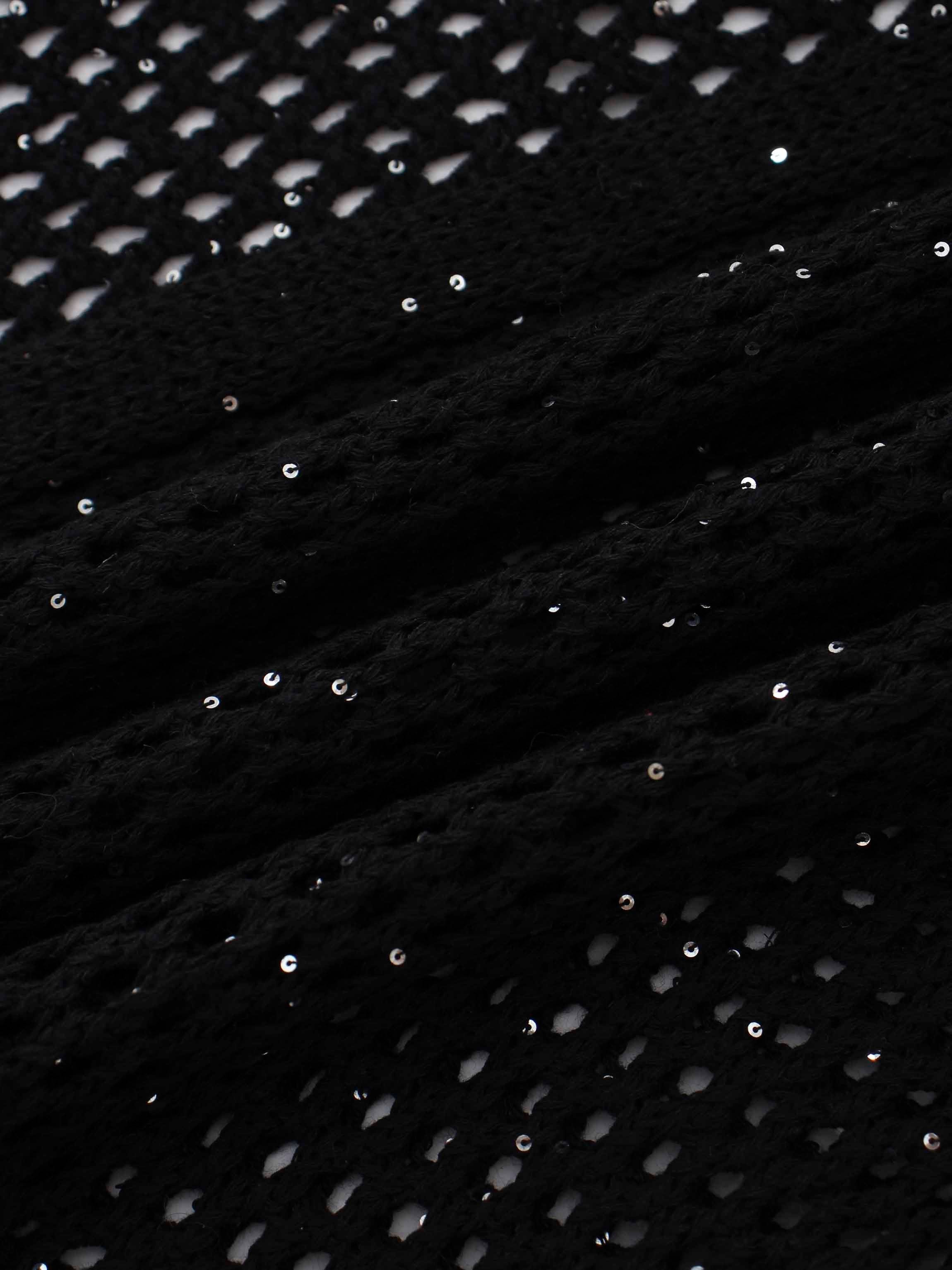 Crochet Duster-Black