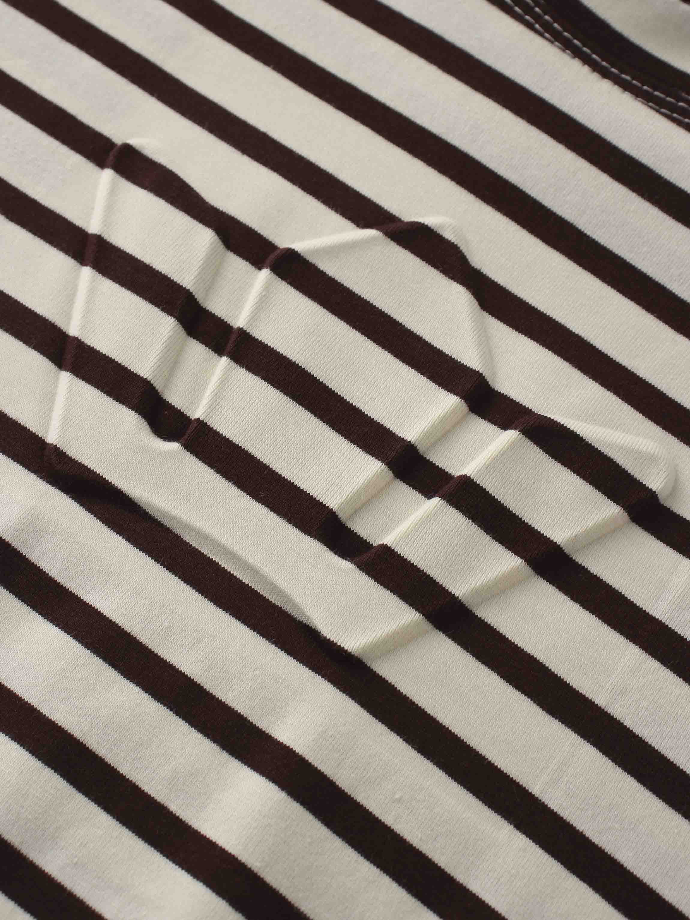 Crown Embossed T-Shirt-Brown/Ivory